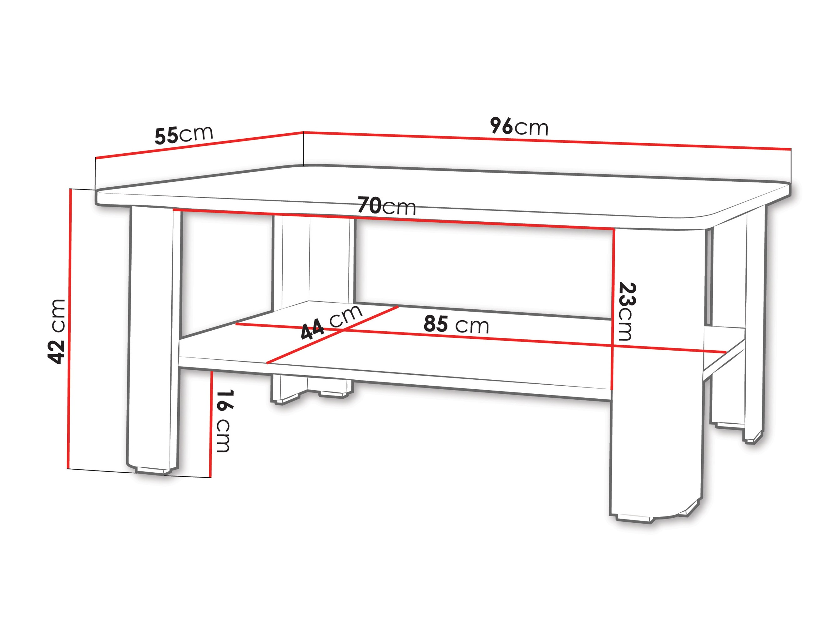Coffee table Charlotte 213 (White)