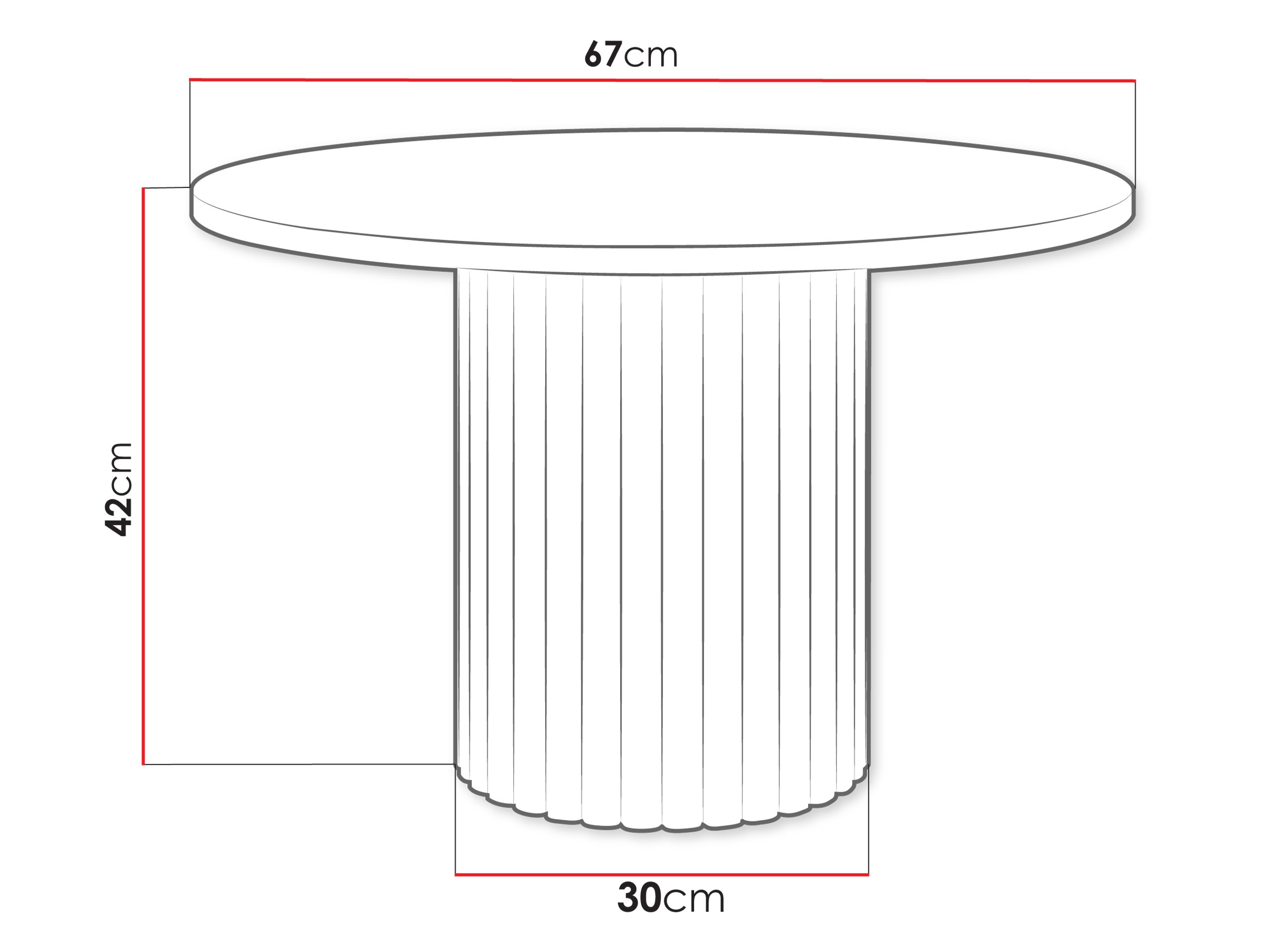 Coffee table Dearborn 107 (Black)