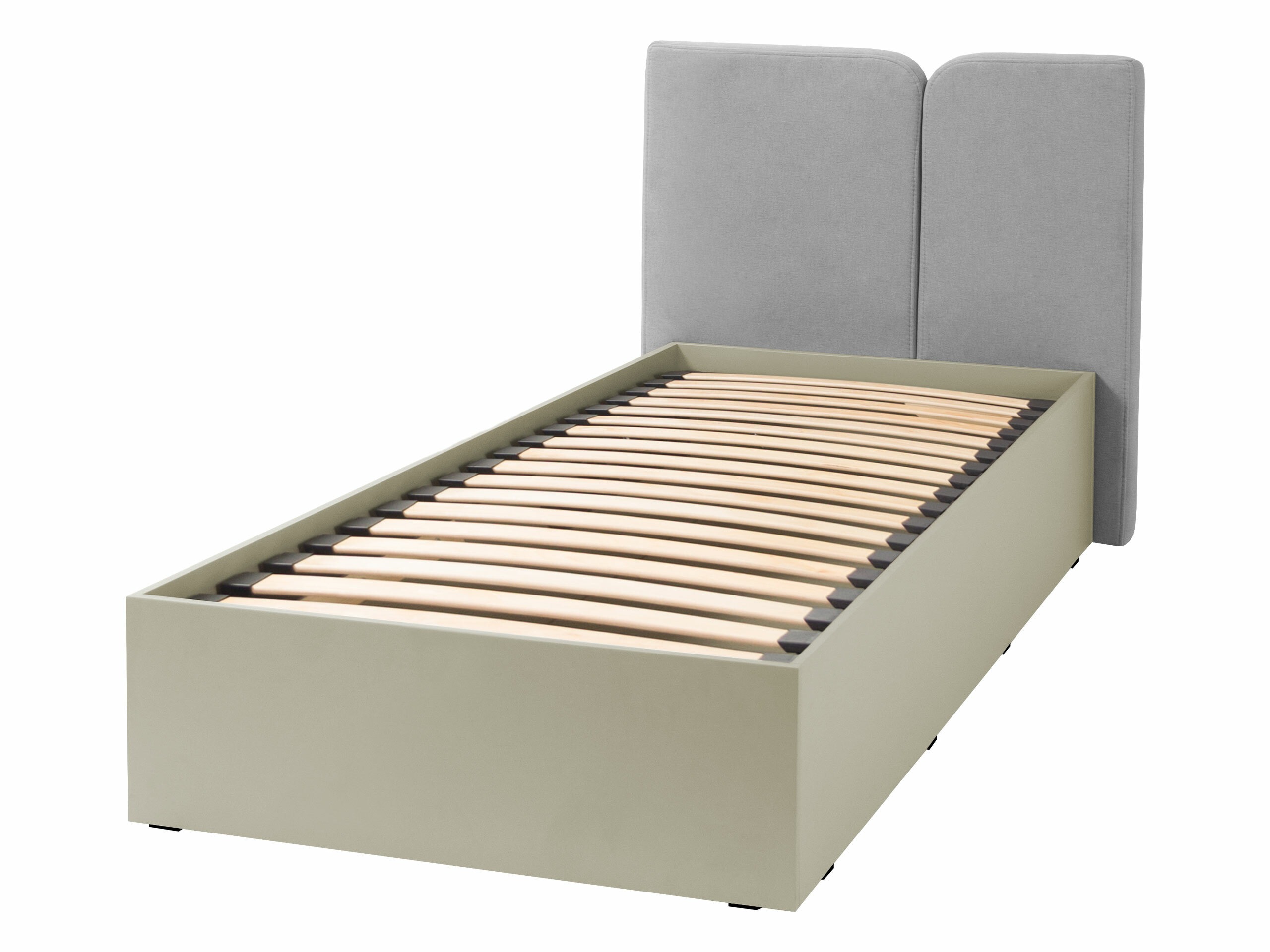 Bed Fiosono 112 (Beige + Light oak)