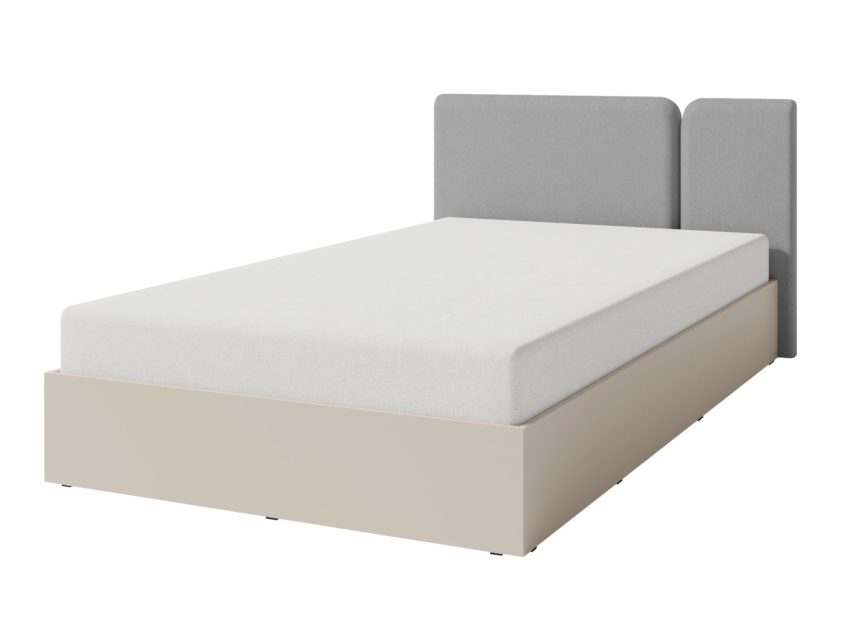 Bed Fiosono 112 (Beige + Light oak)