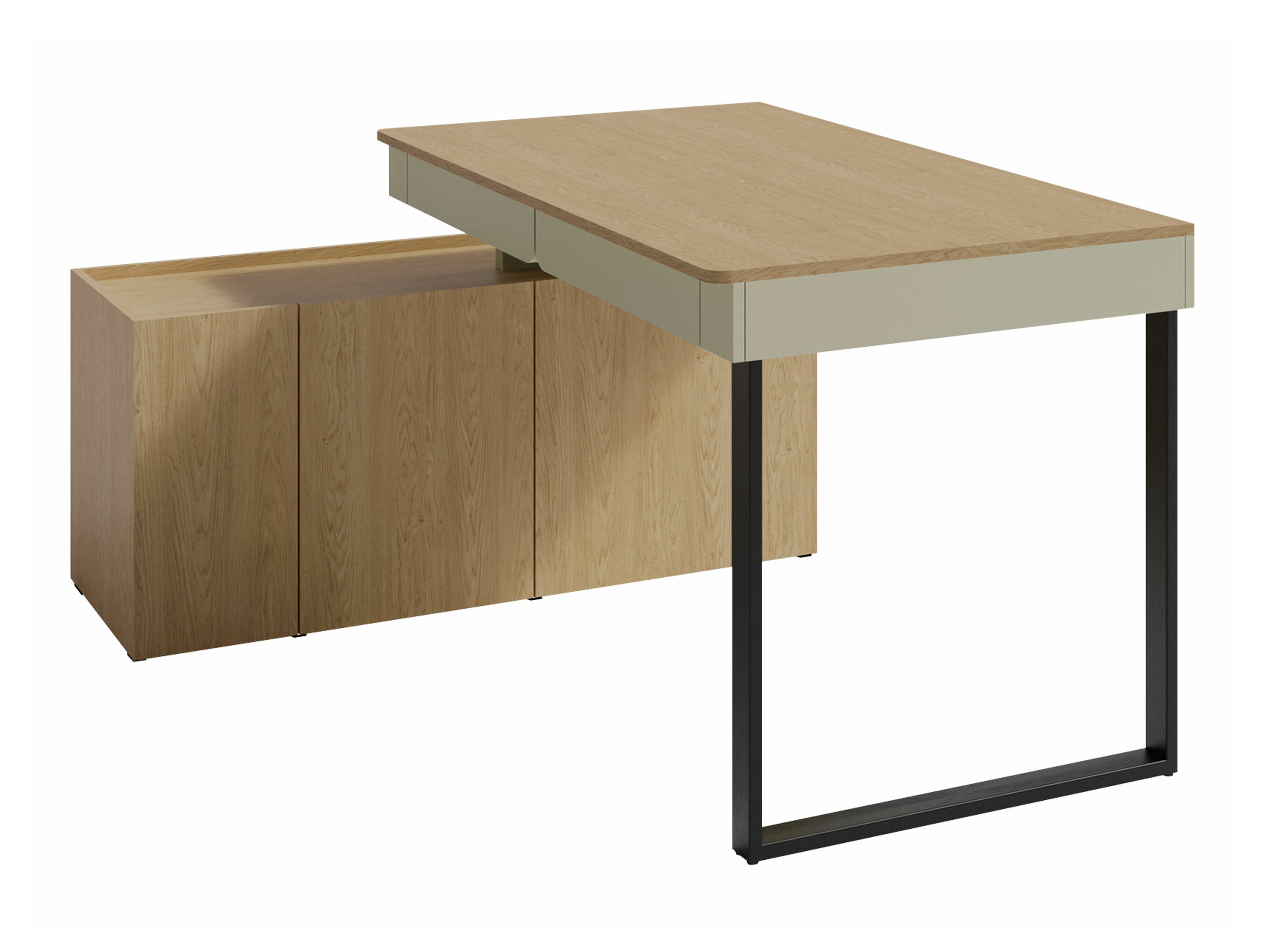 Corner desk Fiosono 110 (Eucalyptus + Oak)