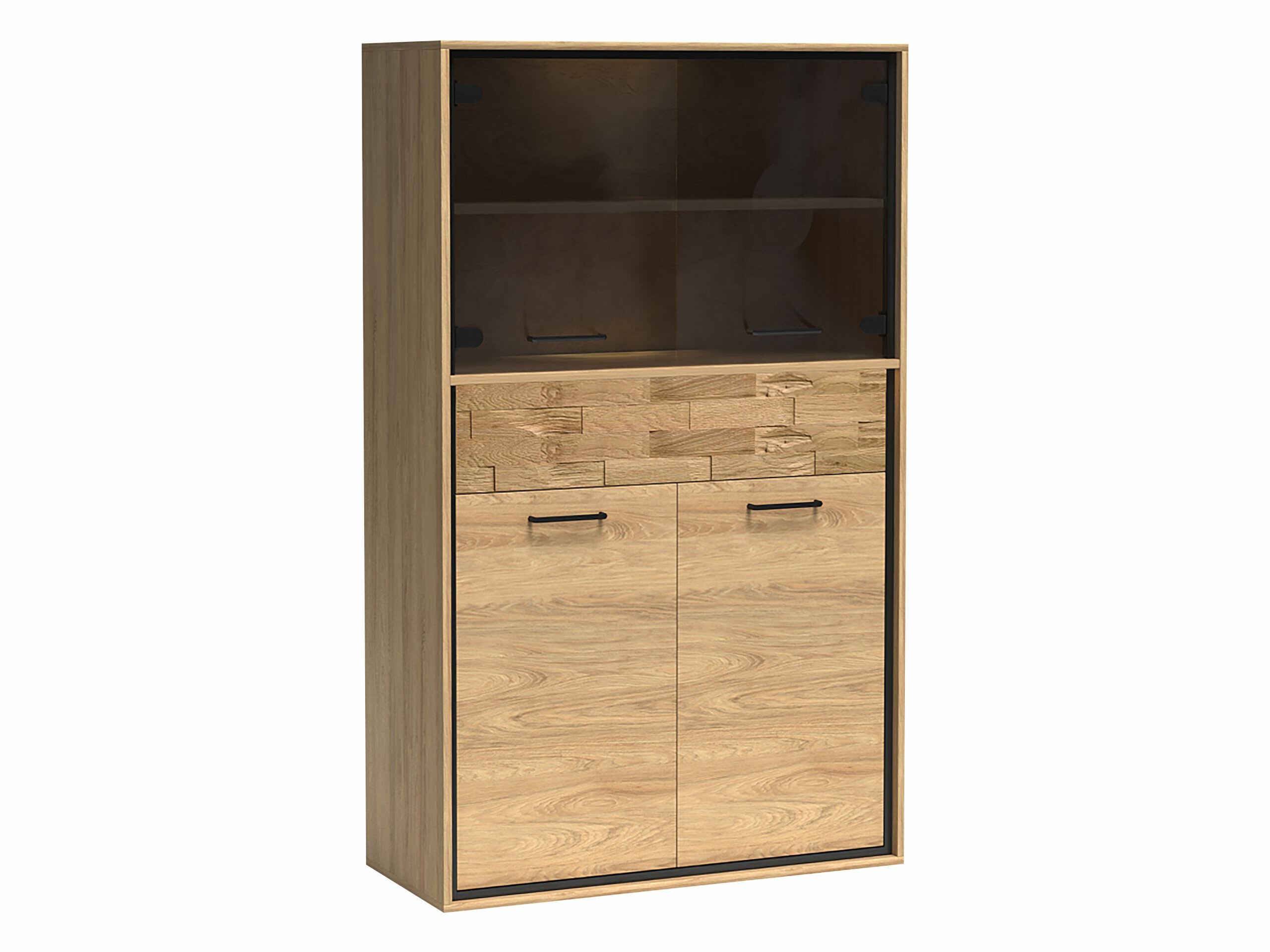 Bookcase Etrmoni 102 (Light wood + Oak)