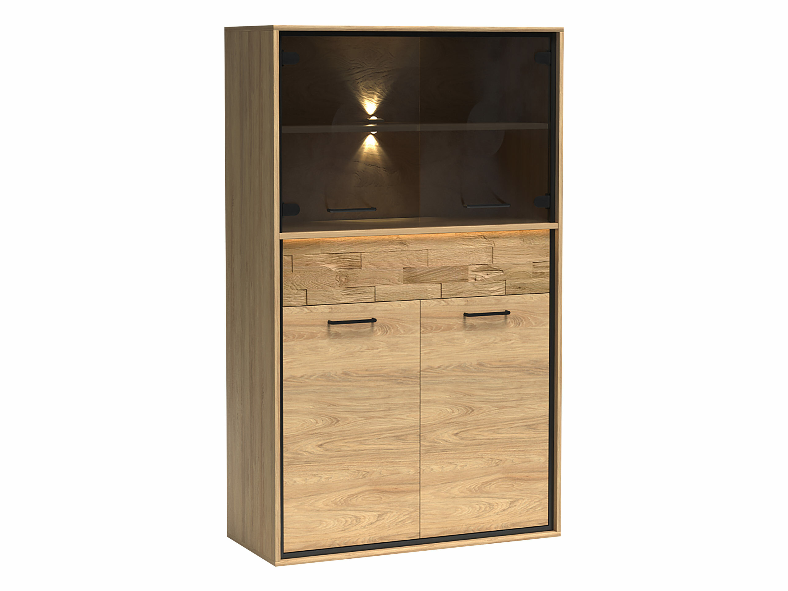 Bookcase Etrmoni 107 (Light wood + Oak)