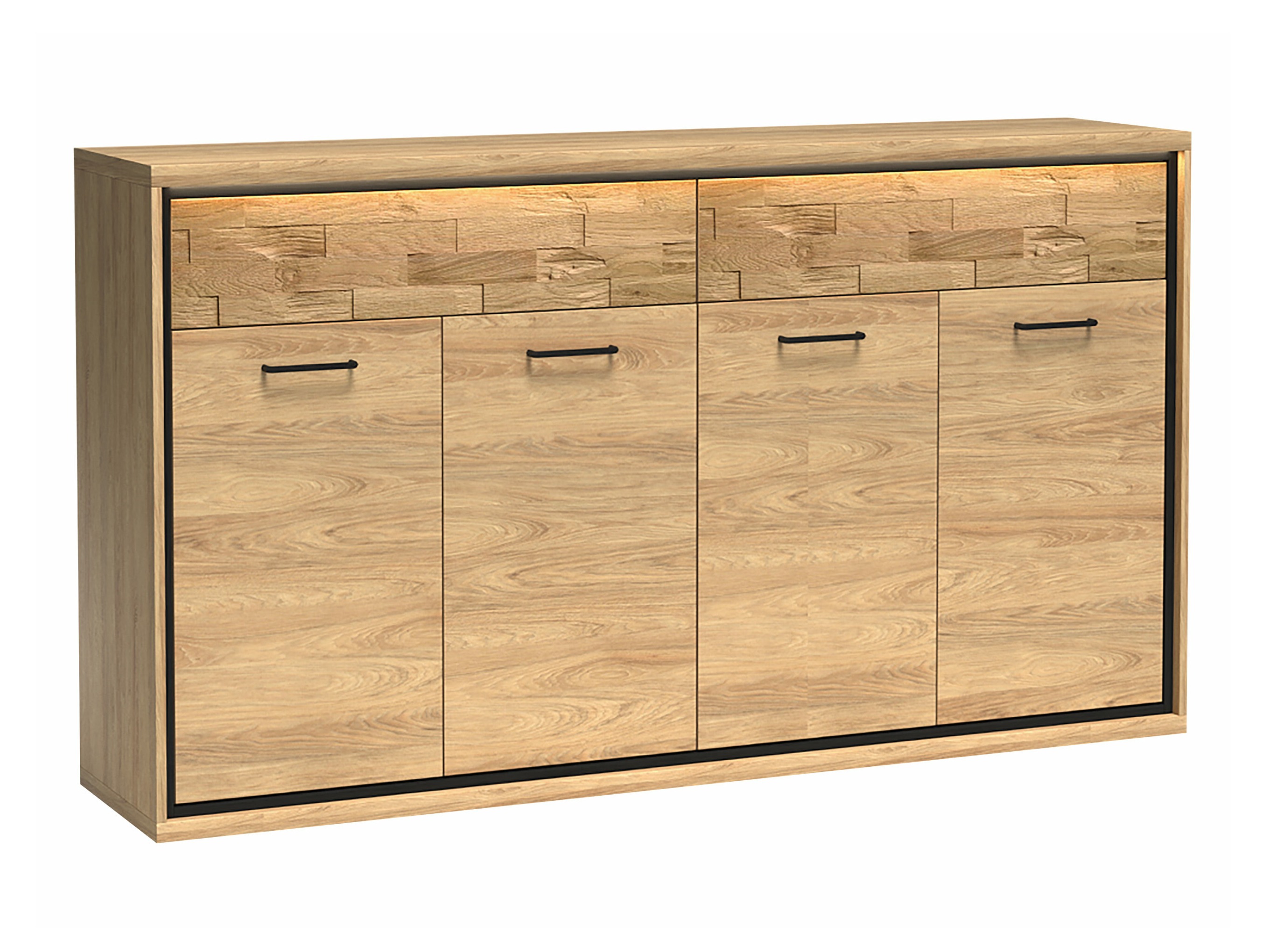 Chest of drawers Etrmoni 105 (Light wood + Oak)
