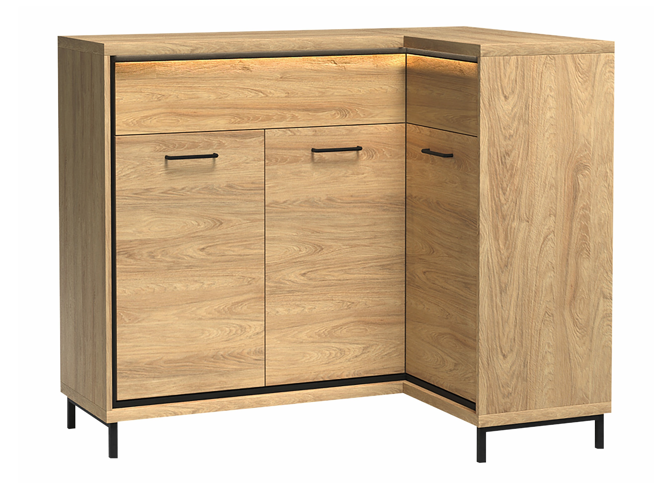 Corner chest of drawers Etrmoni 106 (Light wood)