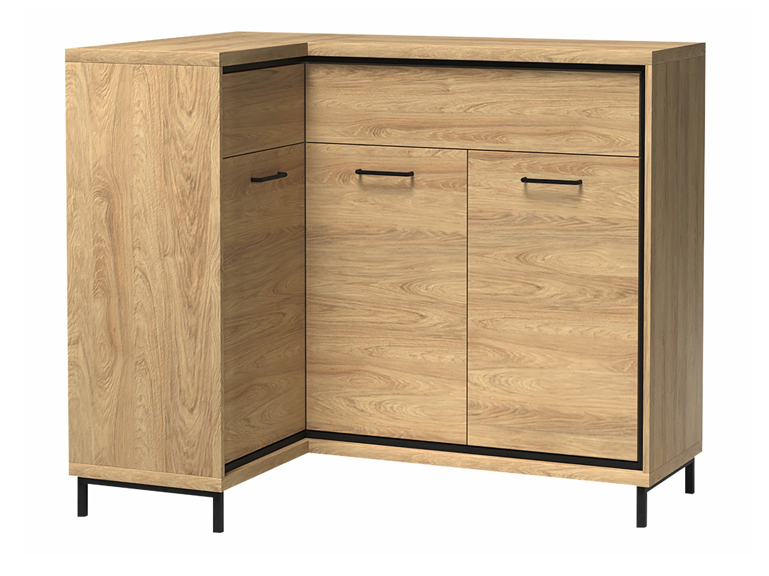 Corner chest of drawers Etrmoni 121 (Light wood)