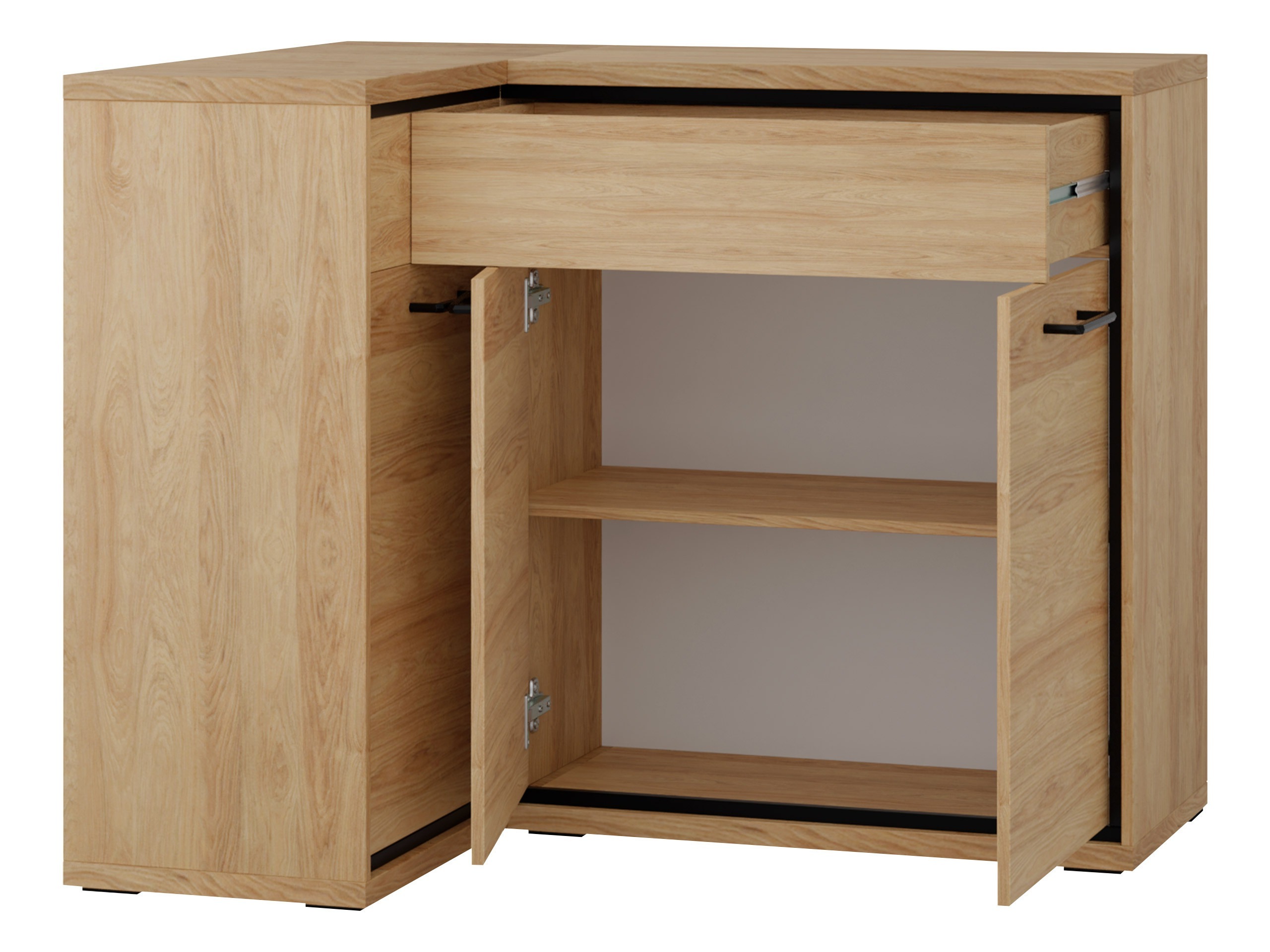 Corner chest of drawers Etrmoni 121 (Light wood)