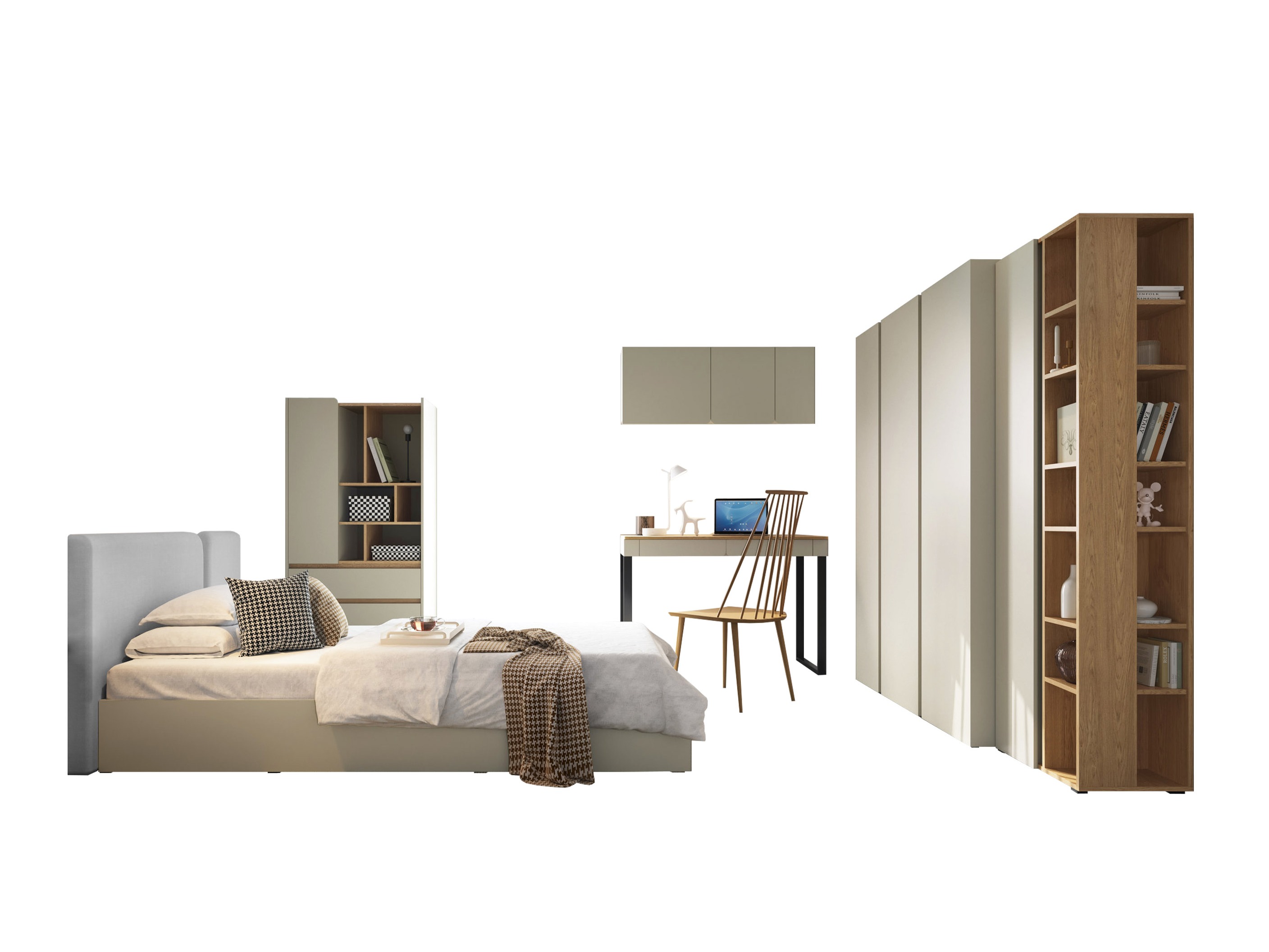 Furniture set Fiosono 114 (Eucalyptus + Oak)
