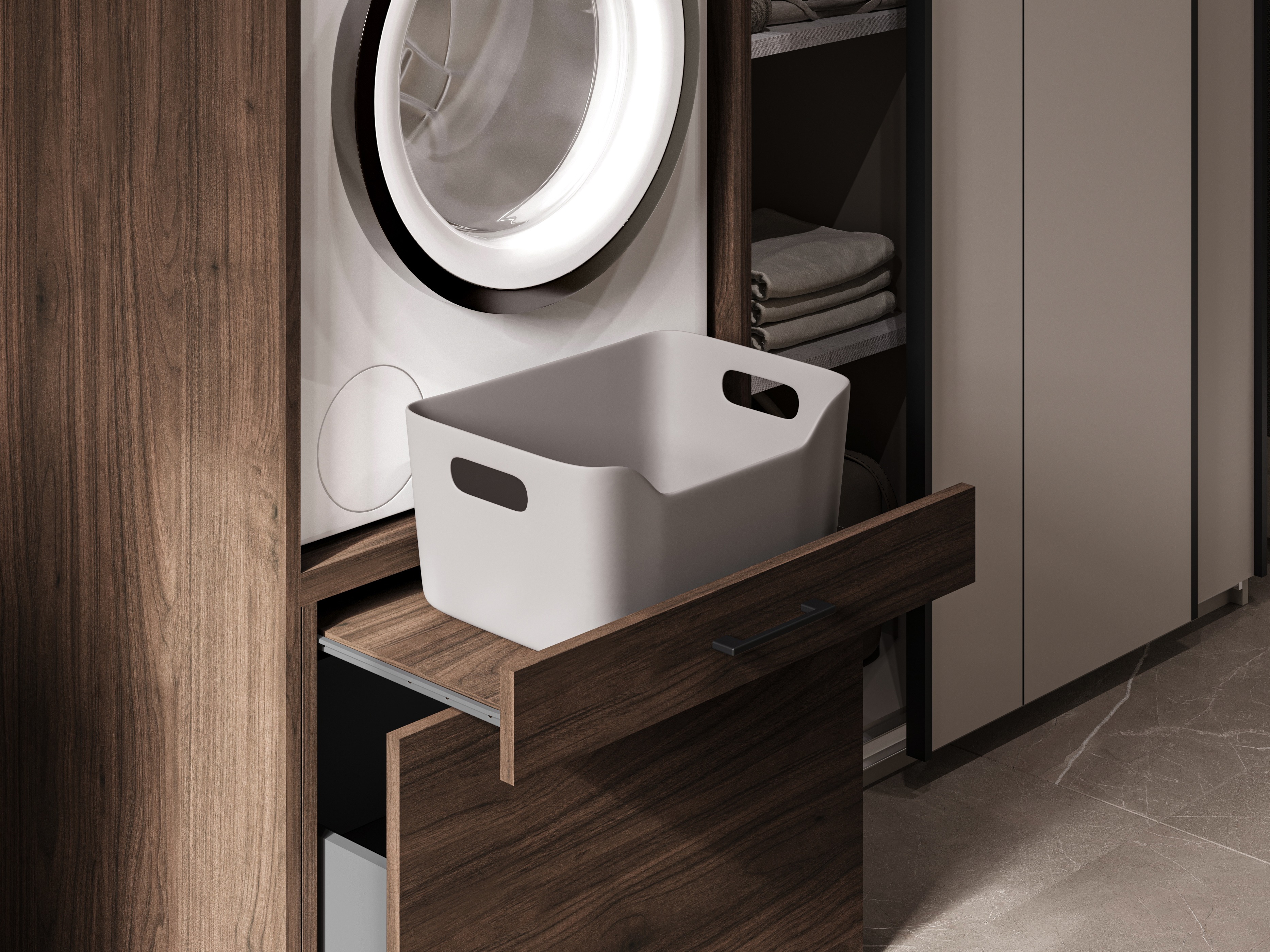 Bathroom set Novdele 105 (Walnut)