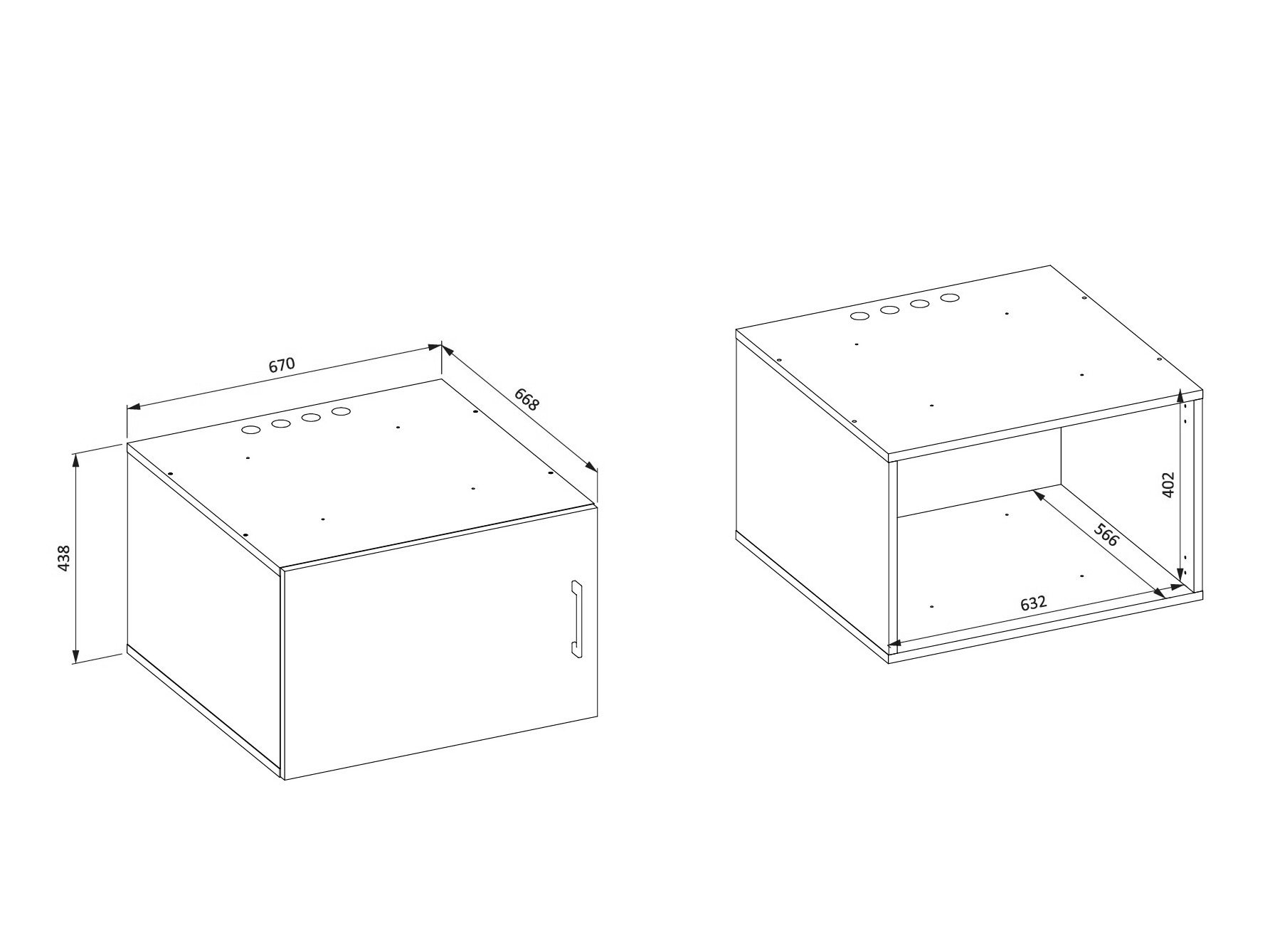 Wall-mounted bathroom cabinet Novdele 104 (White)