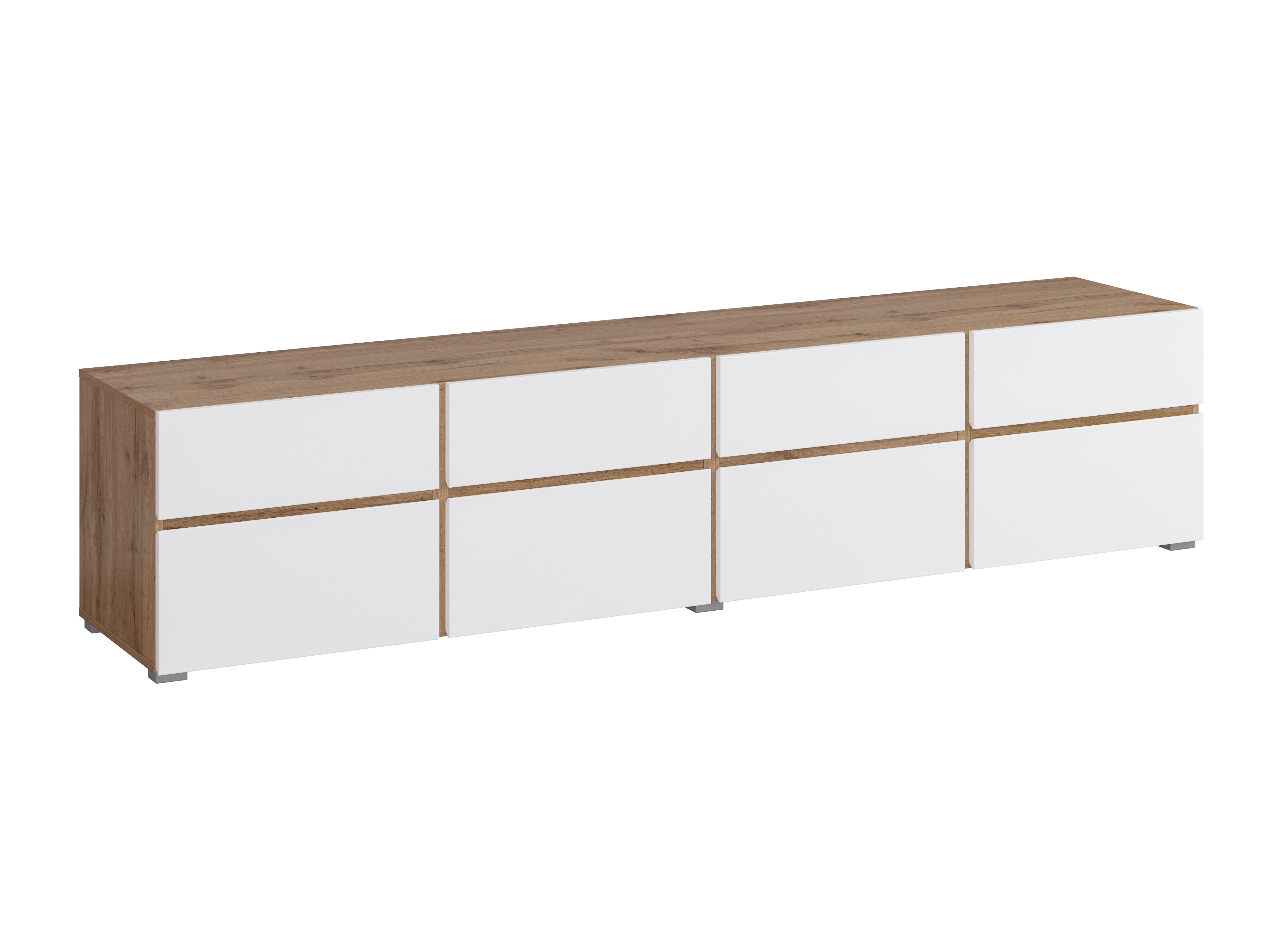 TV stand Alfere 101 (Wotak oak + White)
