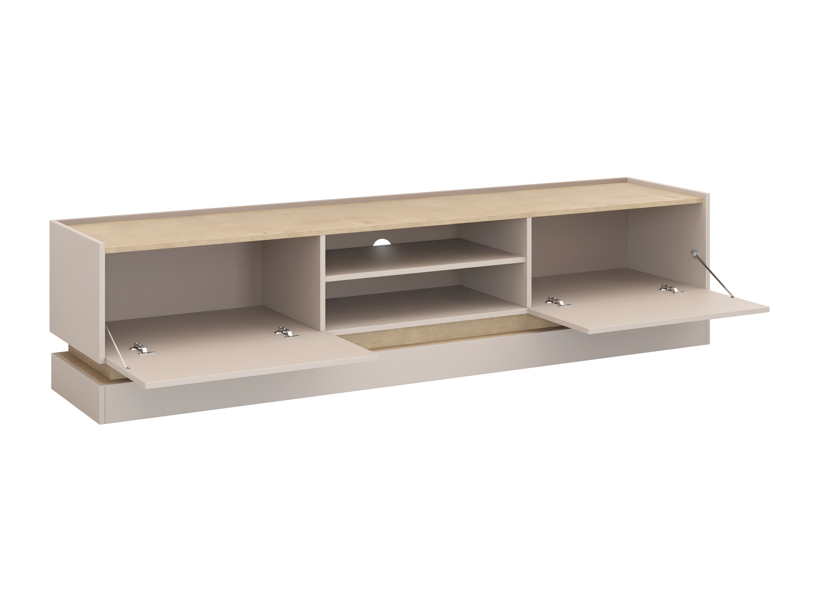 TV stand Comfivo Tilia (Black + Oak)