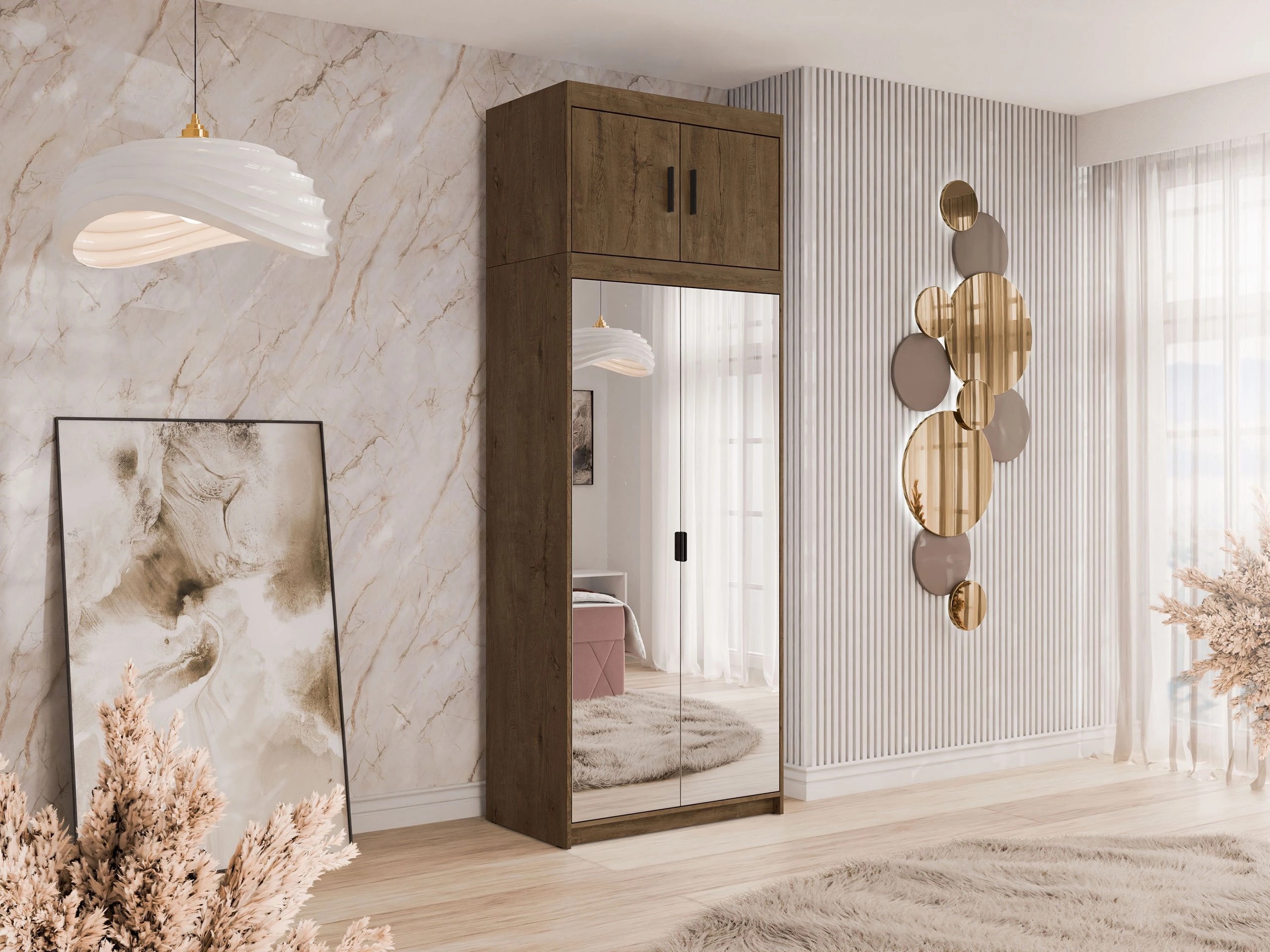 Wardrobe Novduni 119 (Lefkas oak)