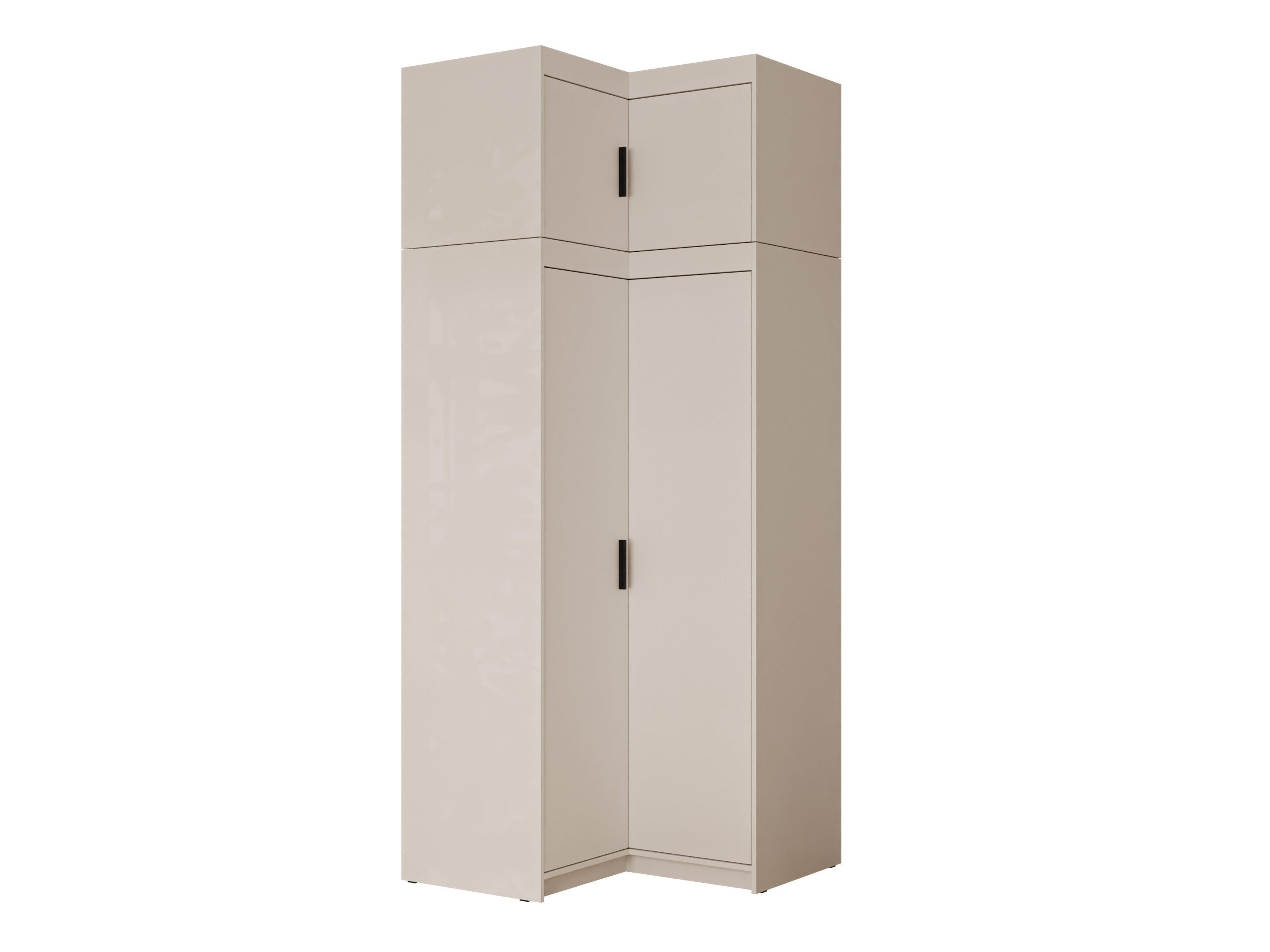 Corner wardrobe Novduni 121 (Beige)