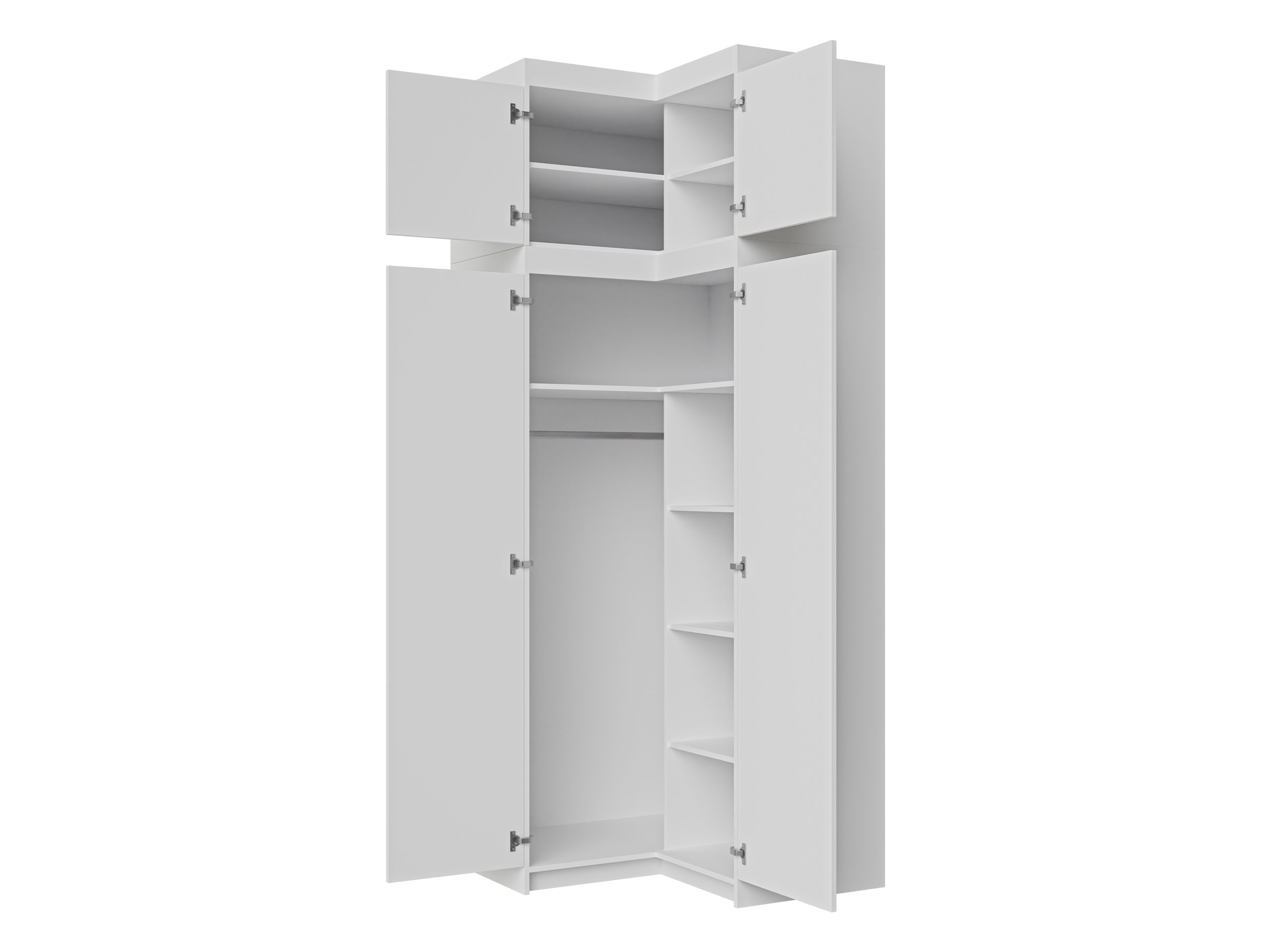 Corner wardrobe Novduni 121 (Sonoma oak)