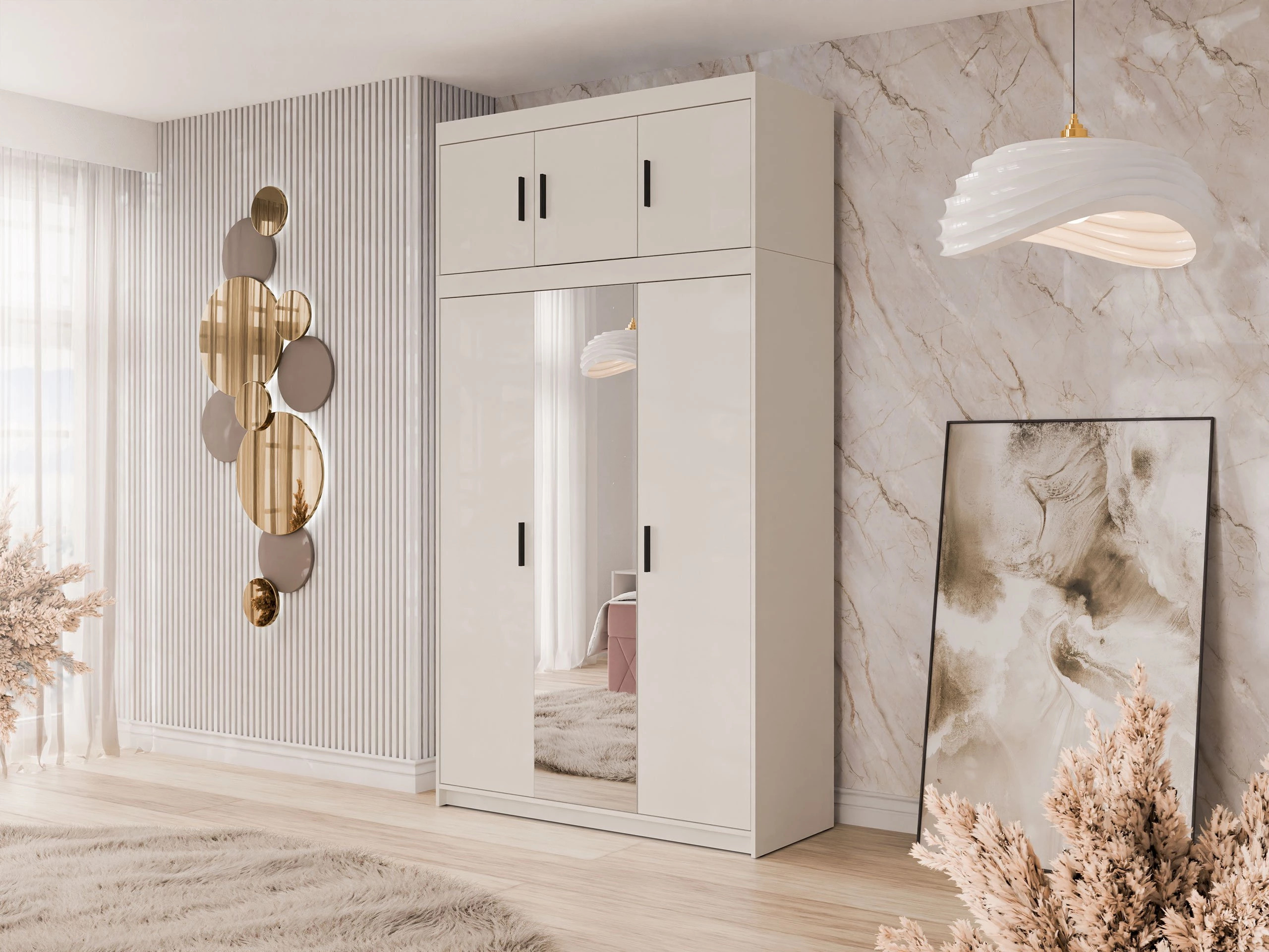 Sideboard Novduni 124 (Beige)