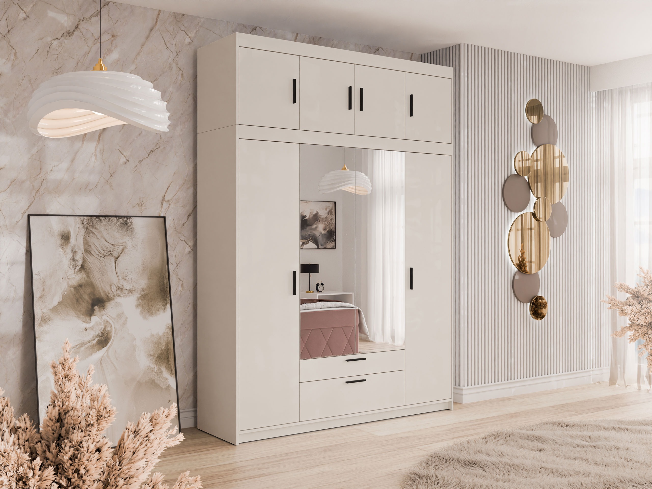 Wardrobe Novduni 109 (Beige)