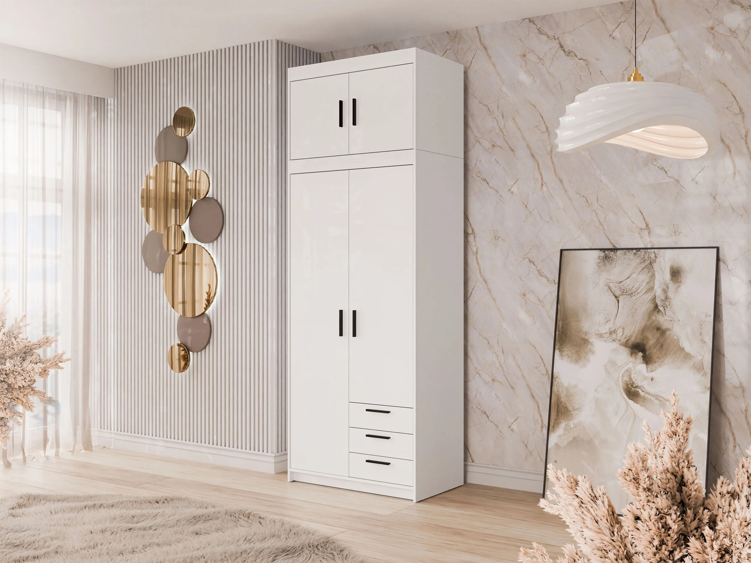Wardrobe Novduni 113 (White)
