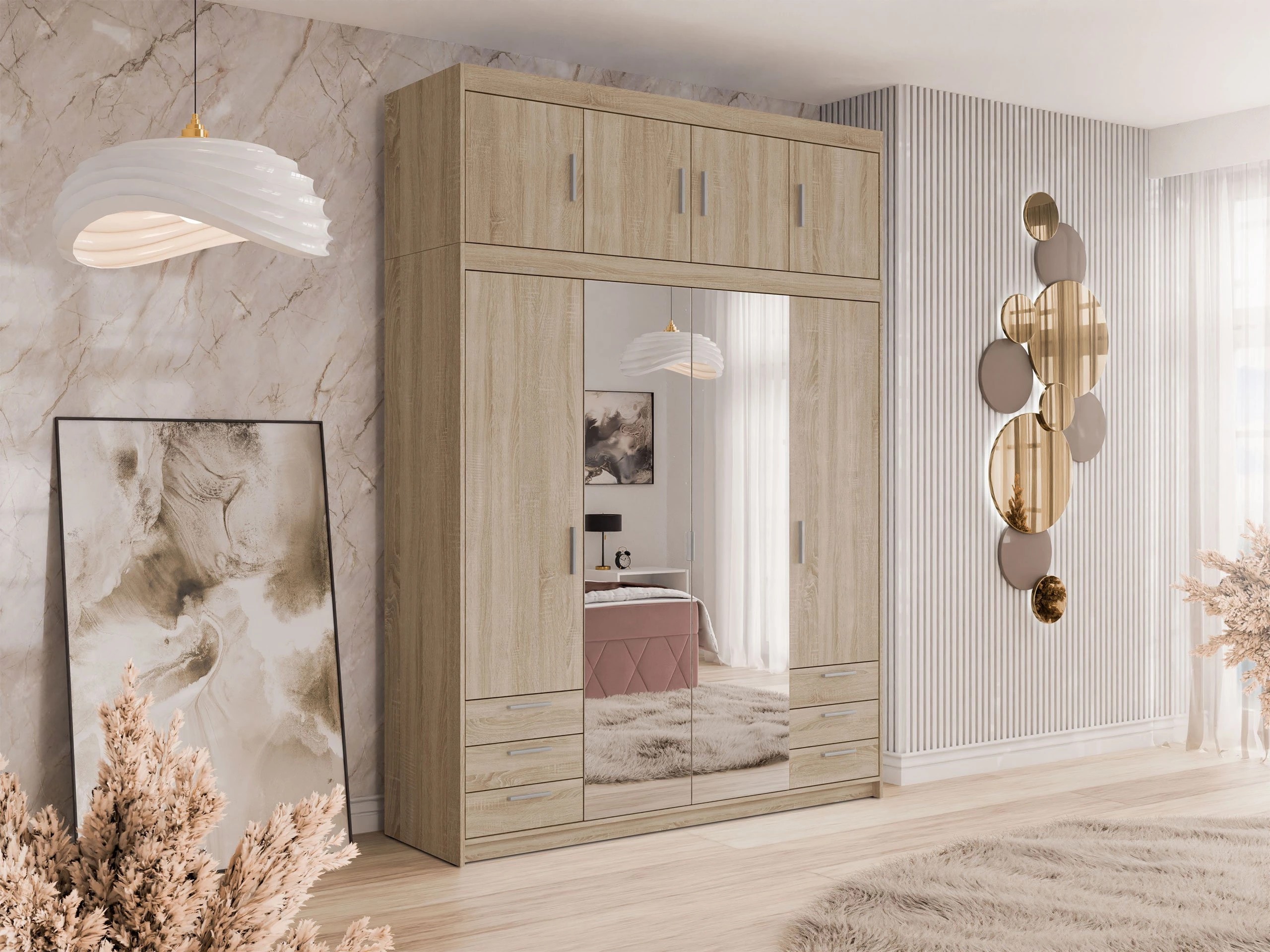 Wardrobe Novduni 120 (Sonoma oak)