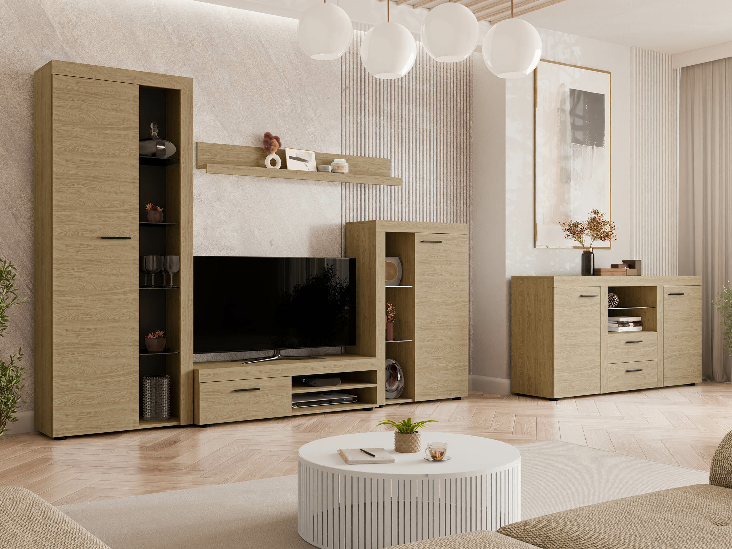 Living room set Univio (Oak)