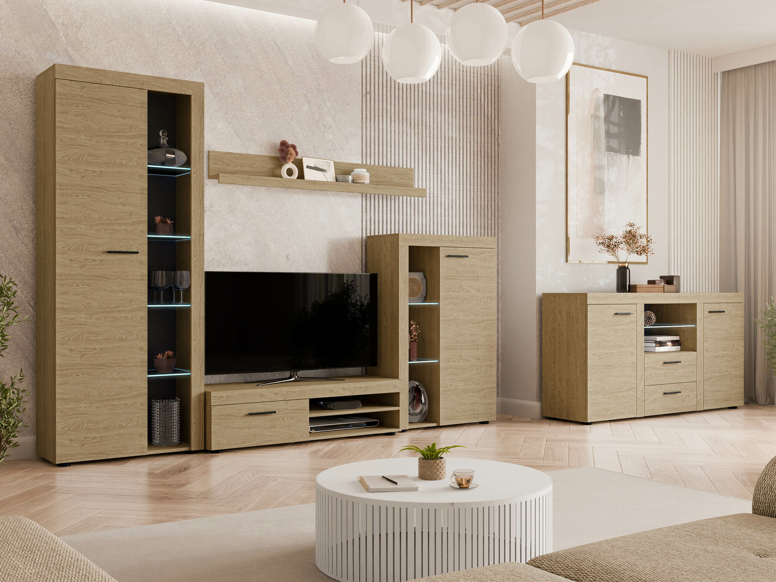 Living room set Univio (Oak)