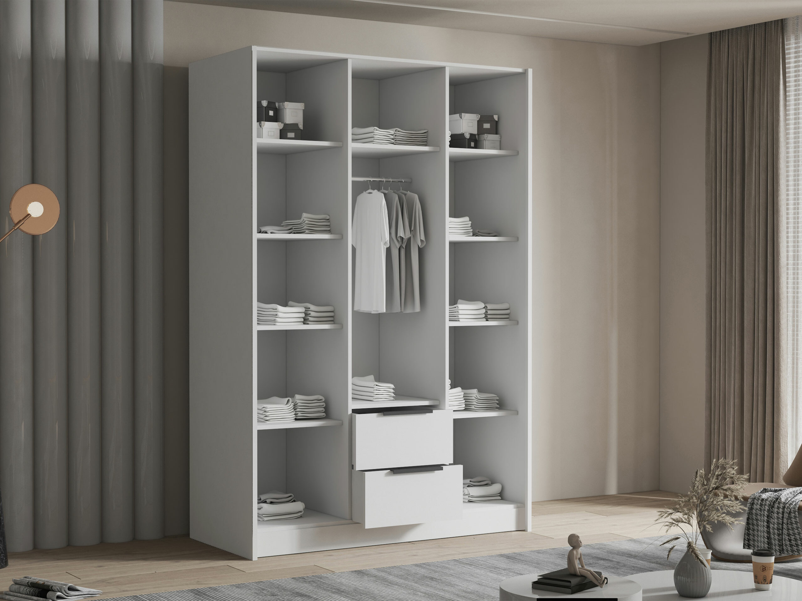 Wardrobe Closico Calvron I (Cashmere)