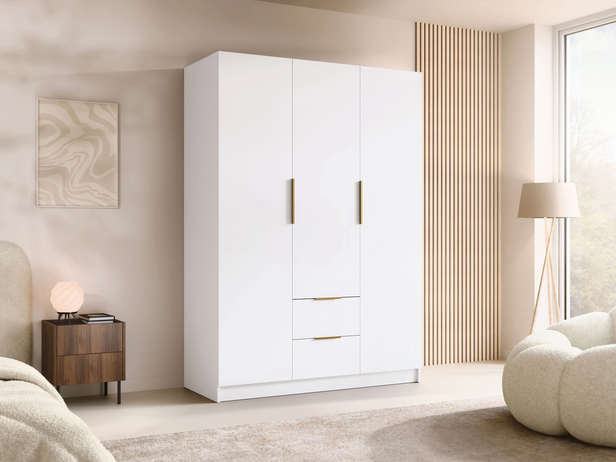 Wardrobe Closico Calvron I (White)