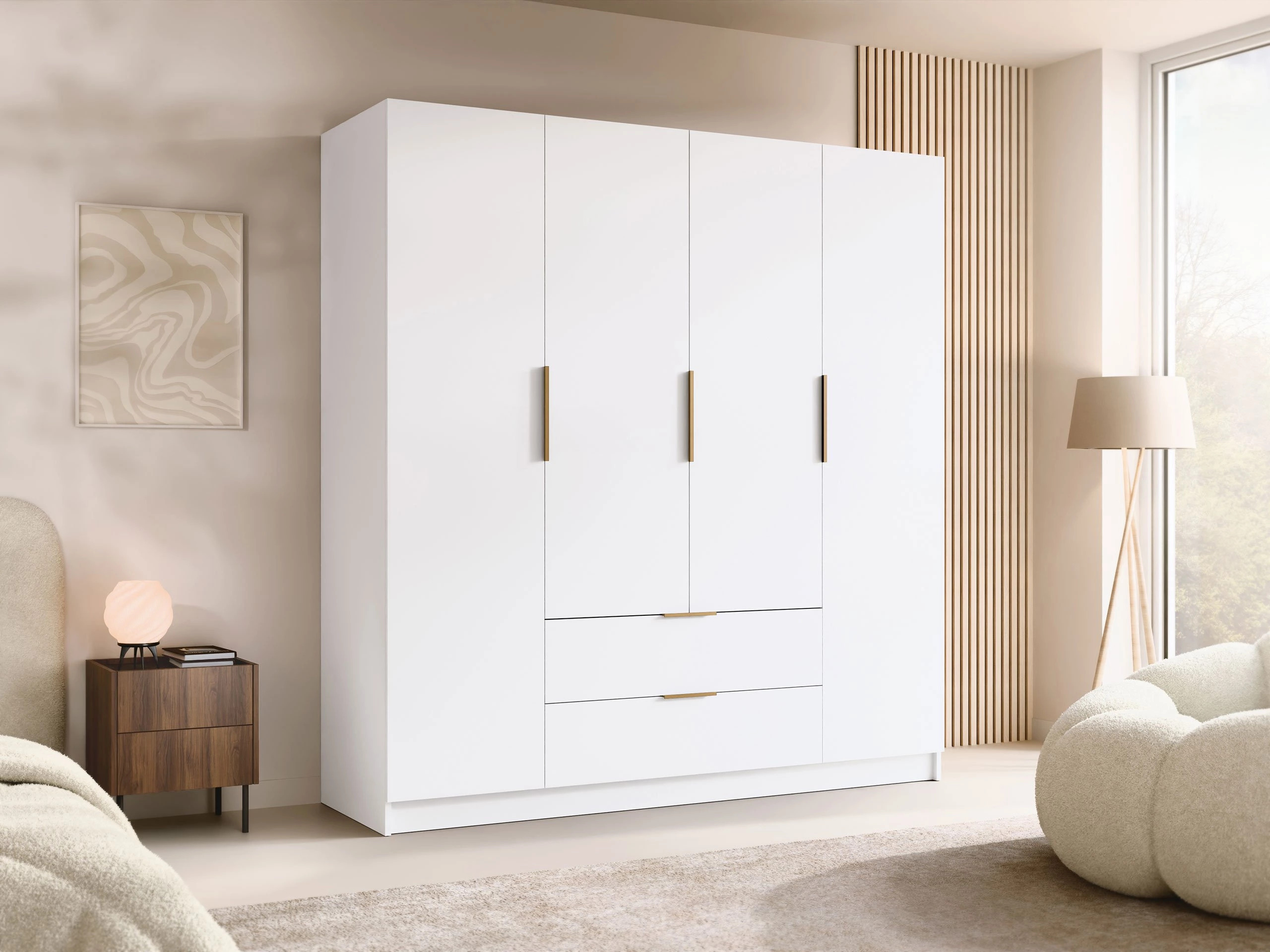 Wardrobe Closico Cadron I (White)