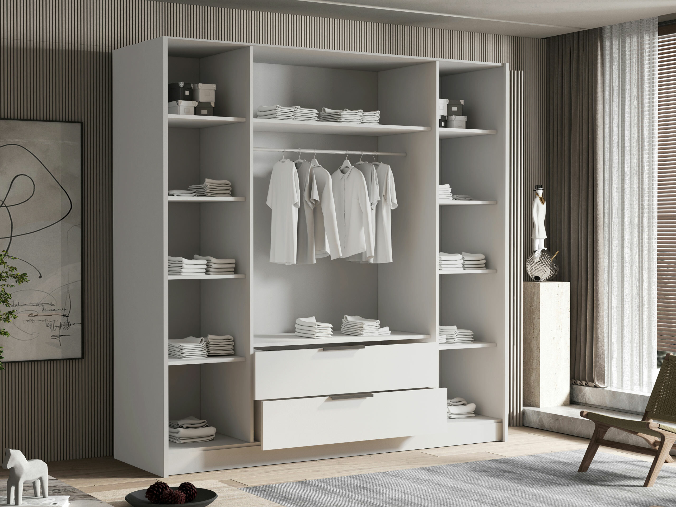 Wardrobe Closico Cadron II (White)