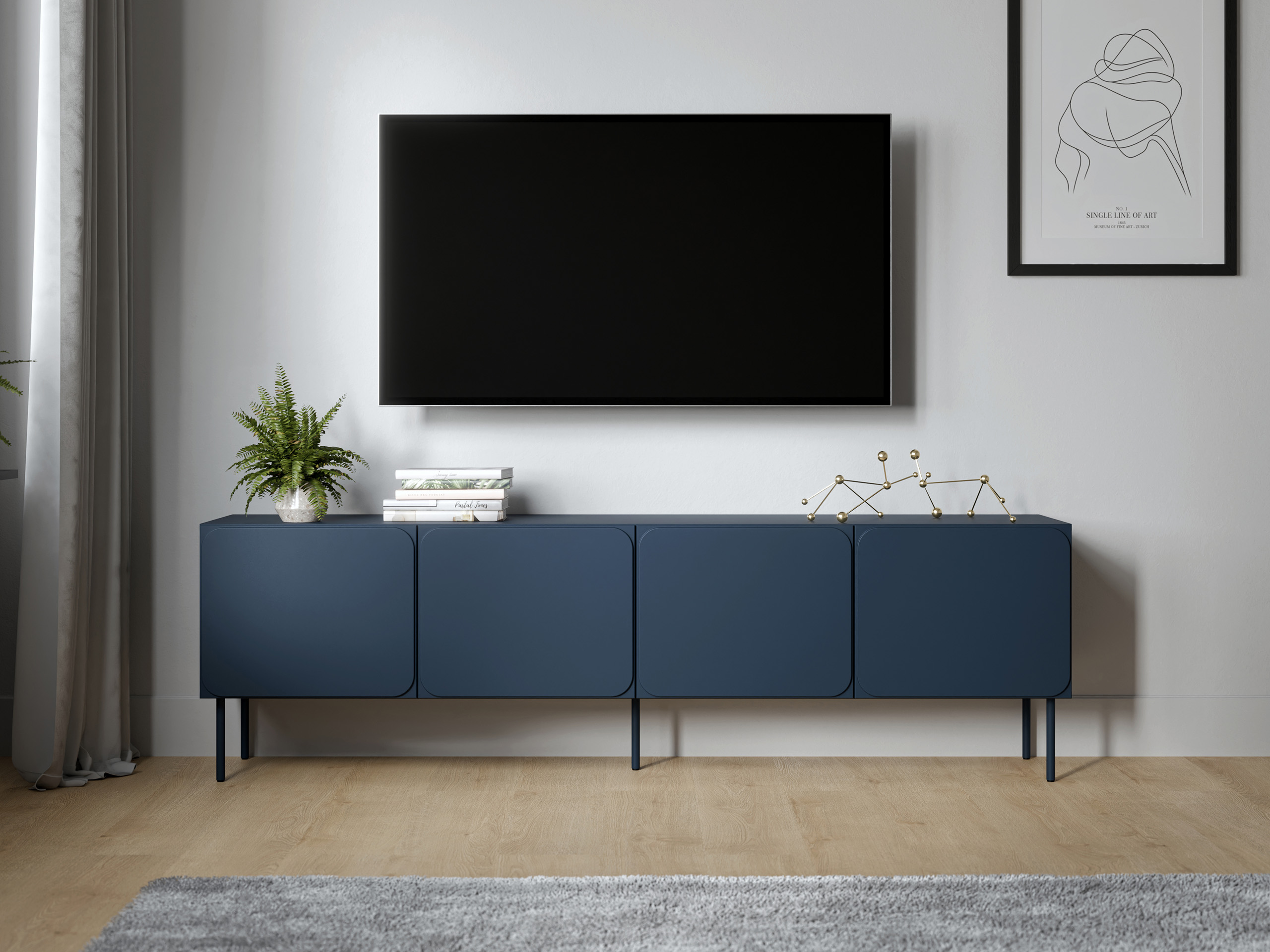 TV stand Fentore 101 (Indigo)