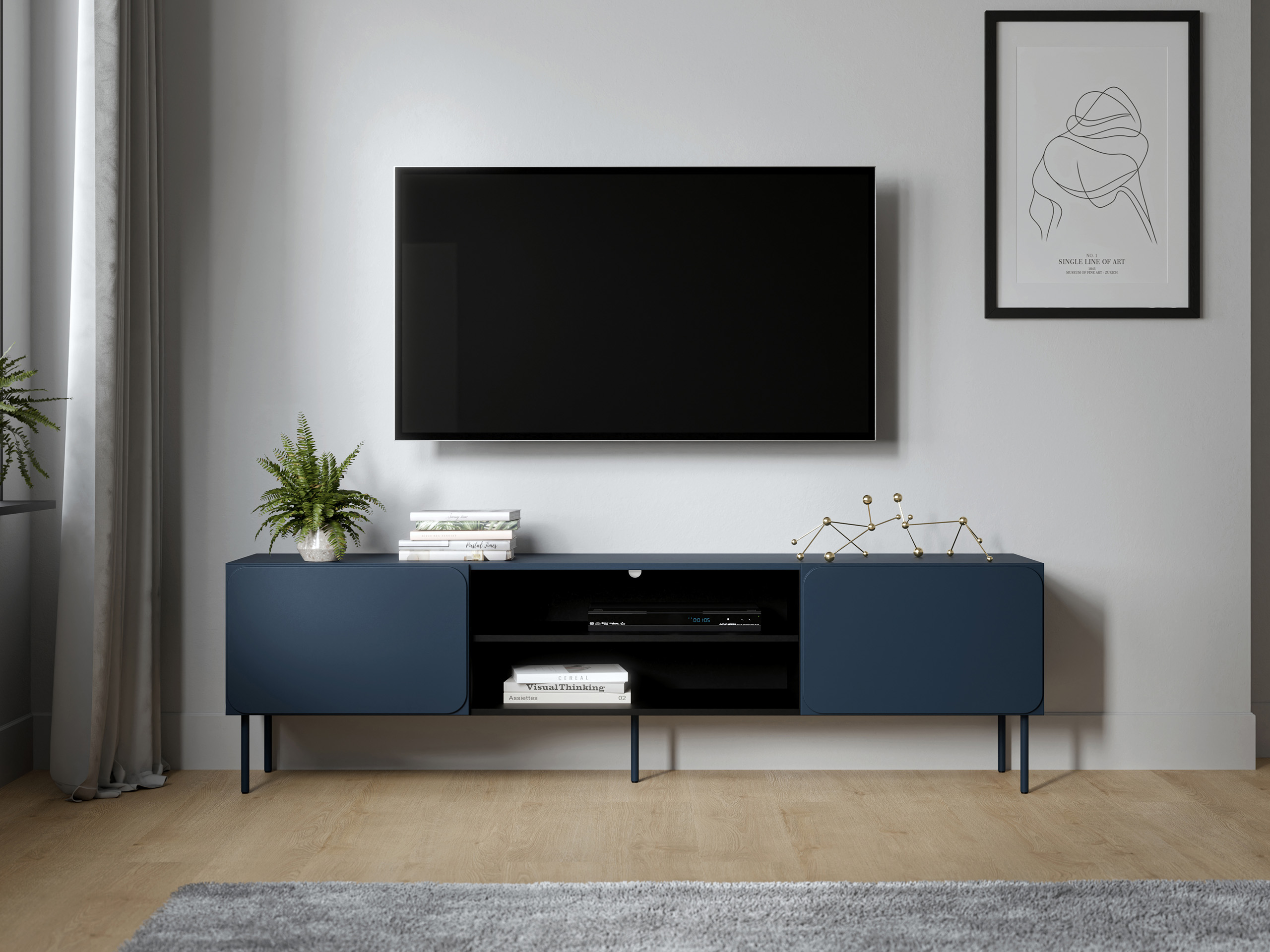 TV stand Fentore 102 (Indigo)