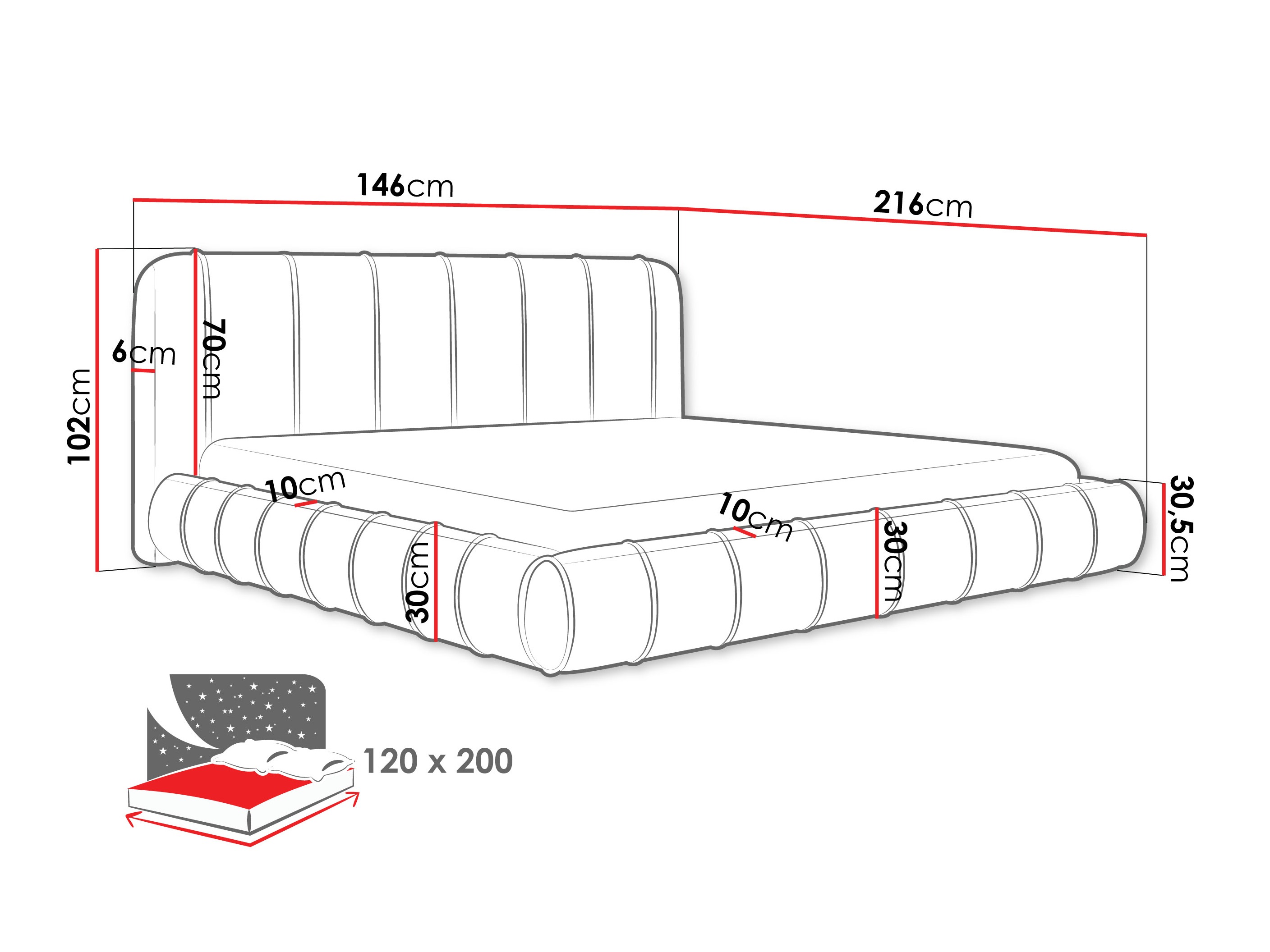 Bed Cucumos (Kronos 22)