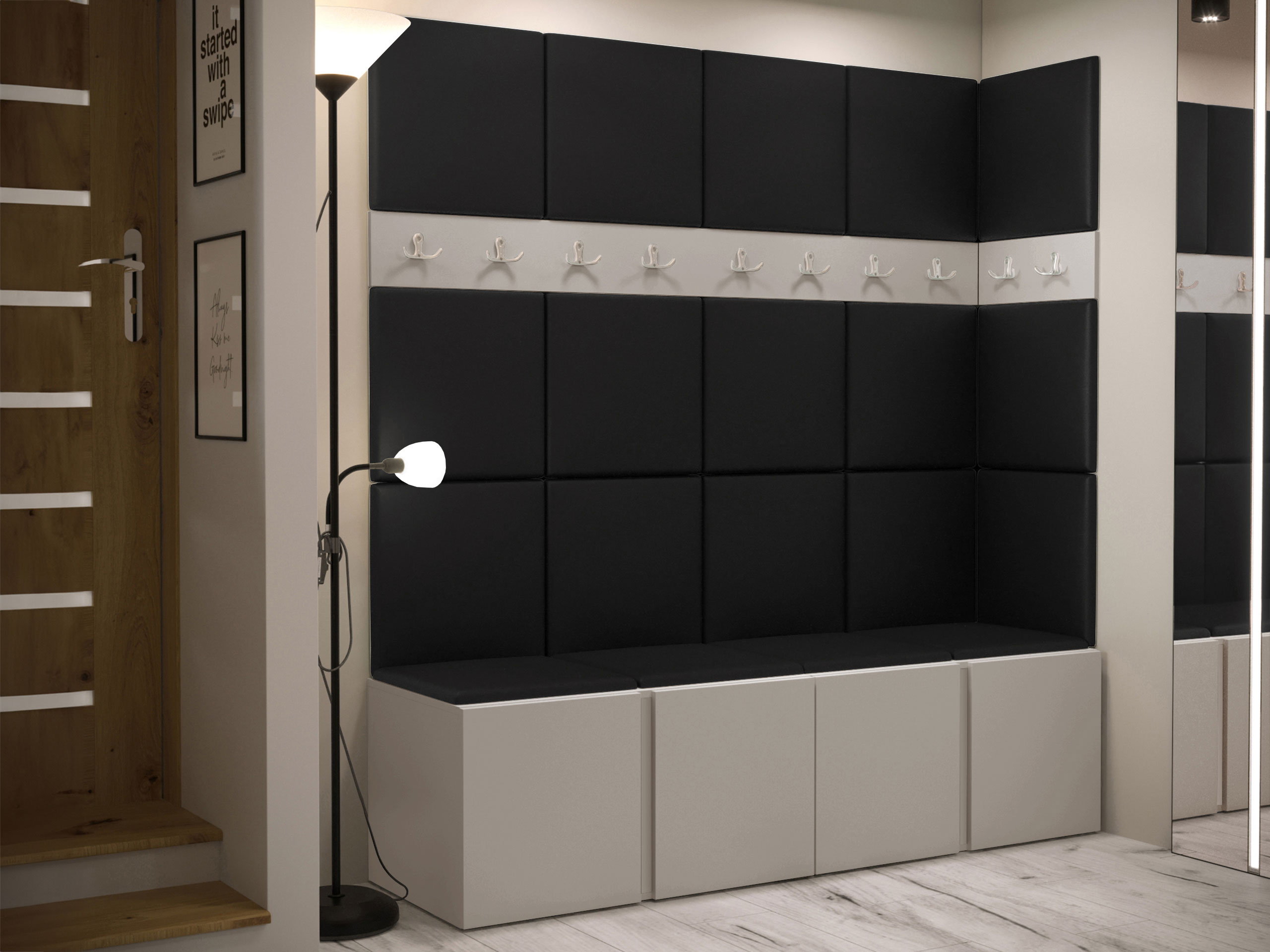 Hallway set Pinis II (Eco-leather Soft 011)