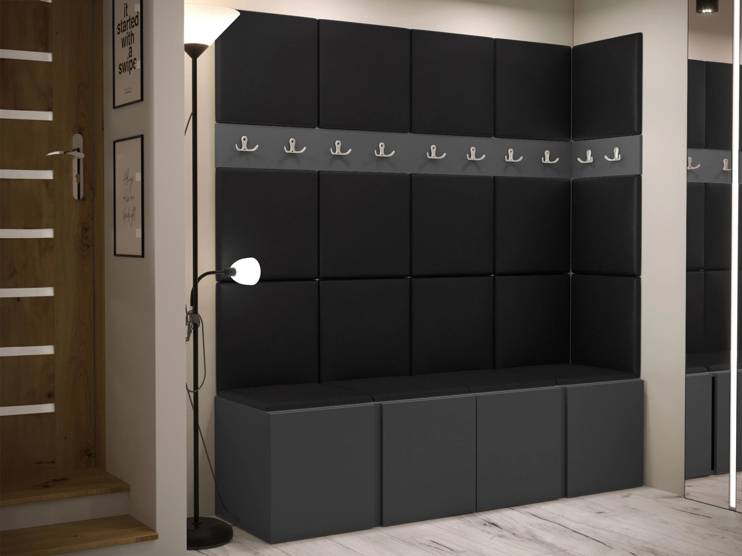 Hallway set Pinis II (Eco-leather Soft 011)
