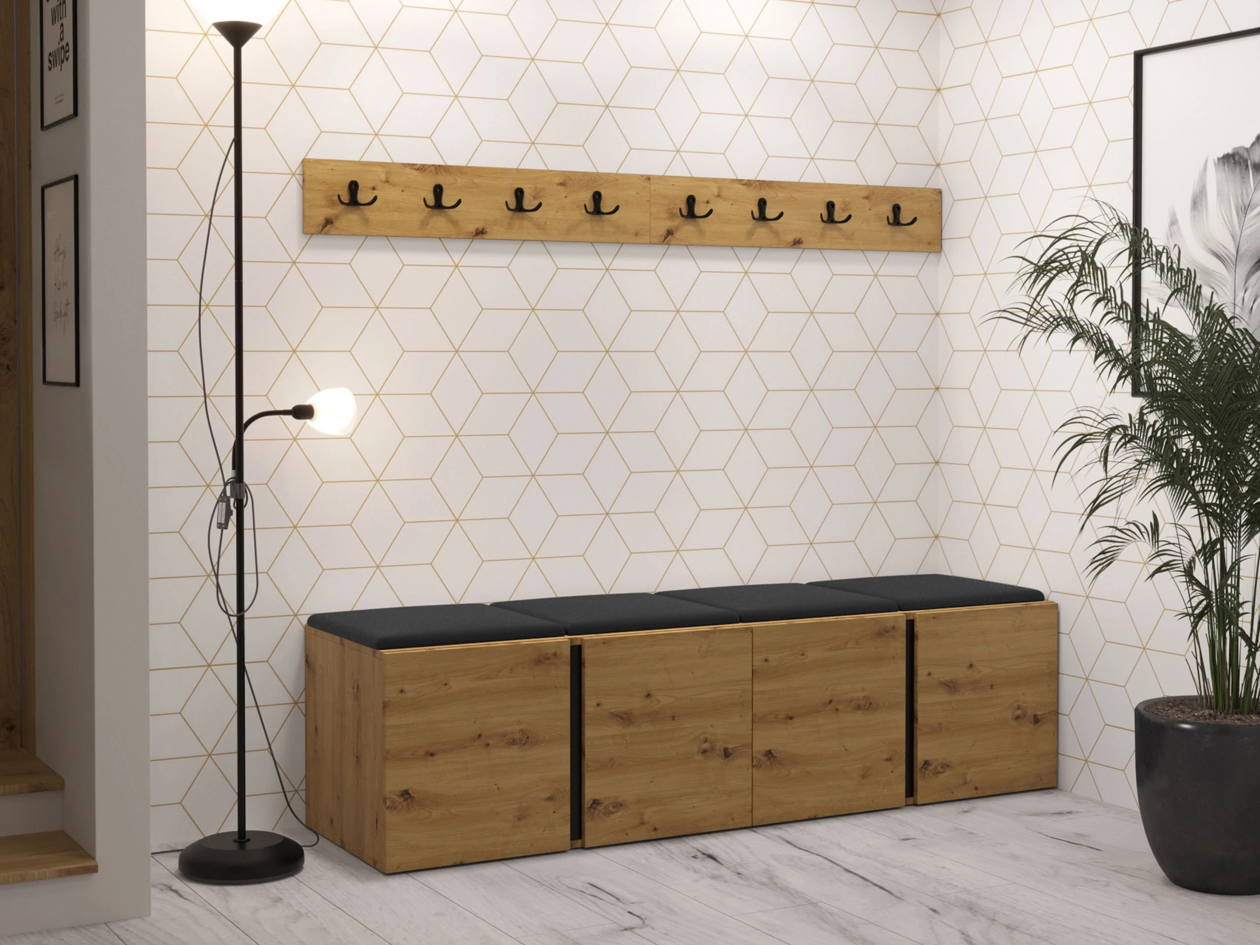 Hallway set Pinis VII (Eco-leather Soft 011)