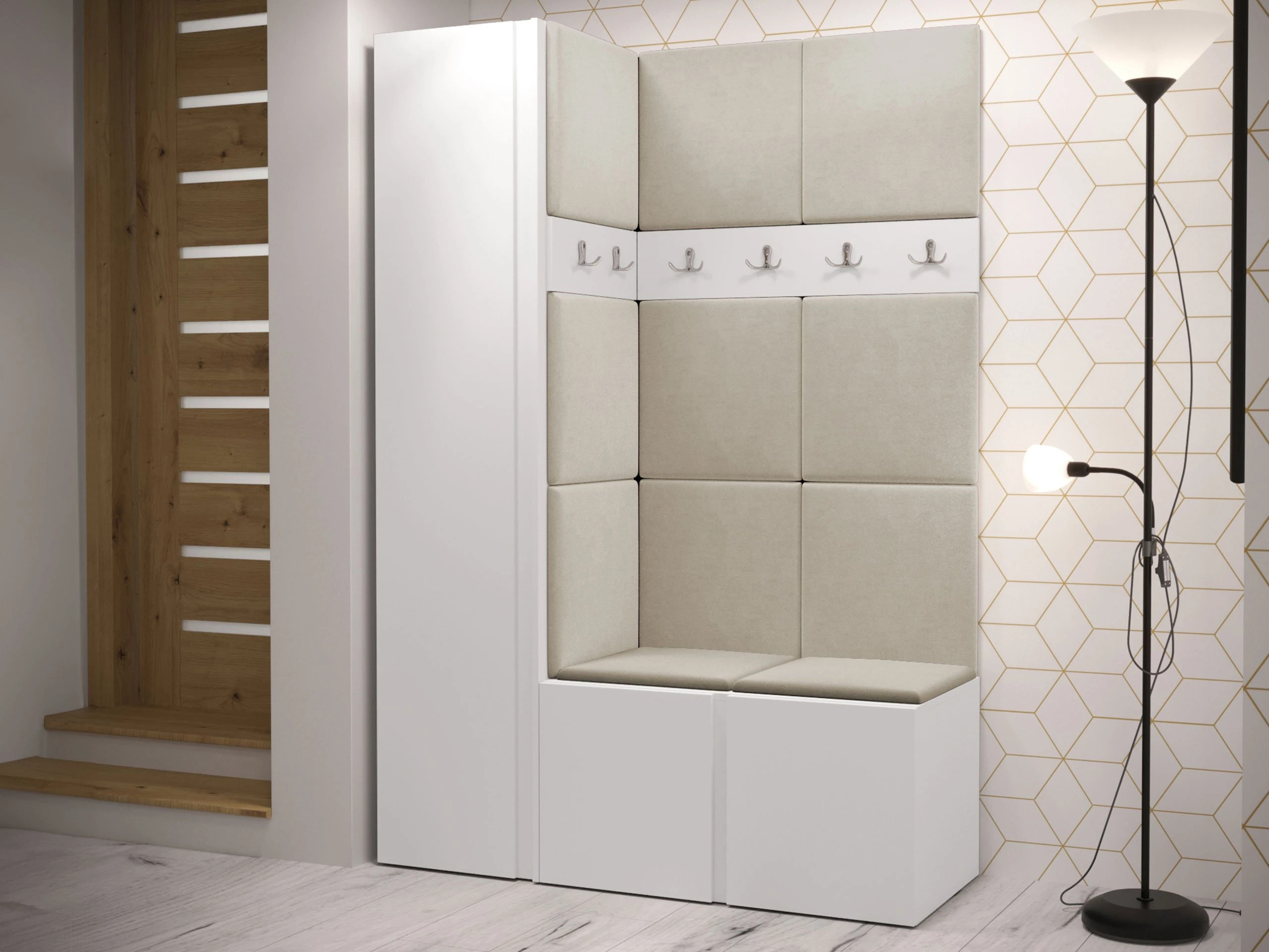 Hallway set Pinis IX (White)