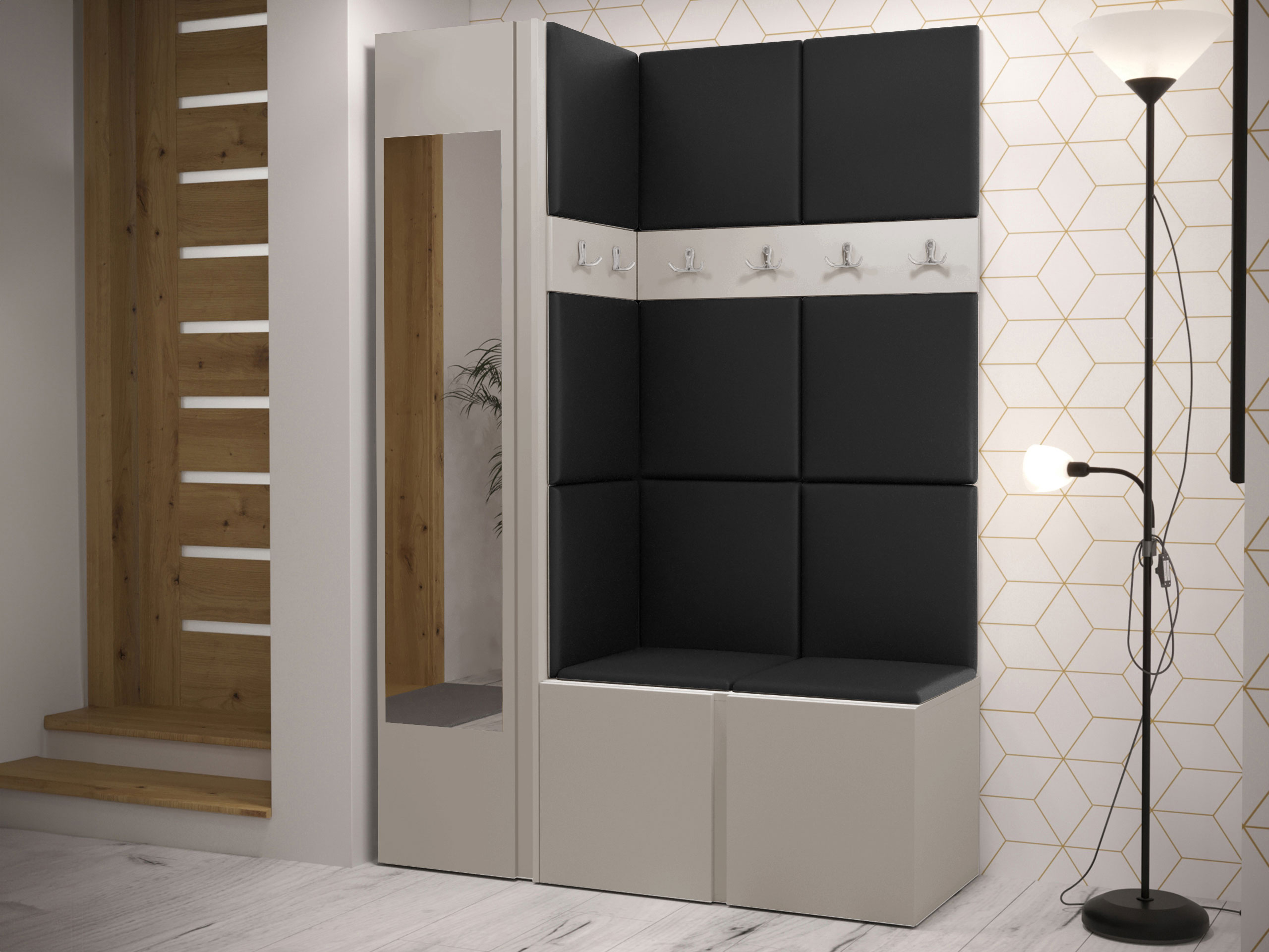 Hallway set Hartford 277 (Eco-leather Soft 011)