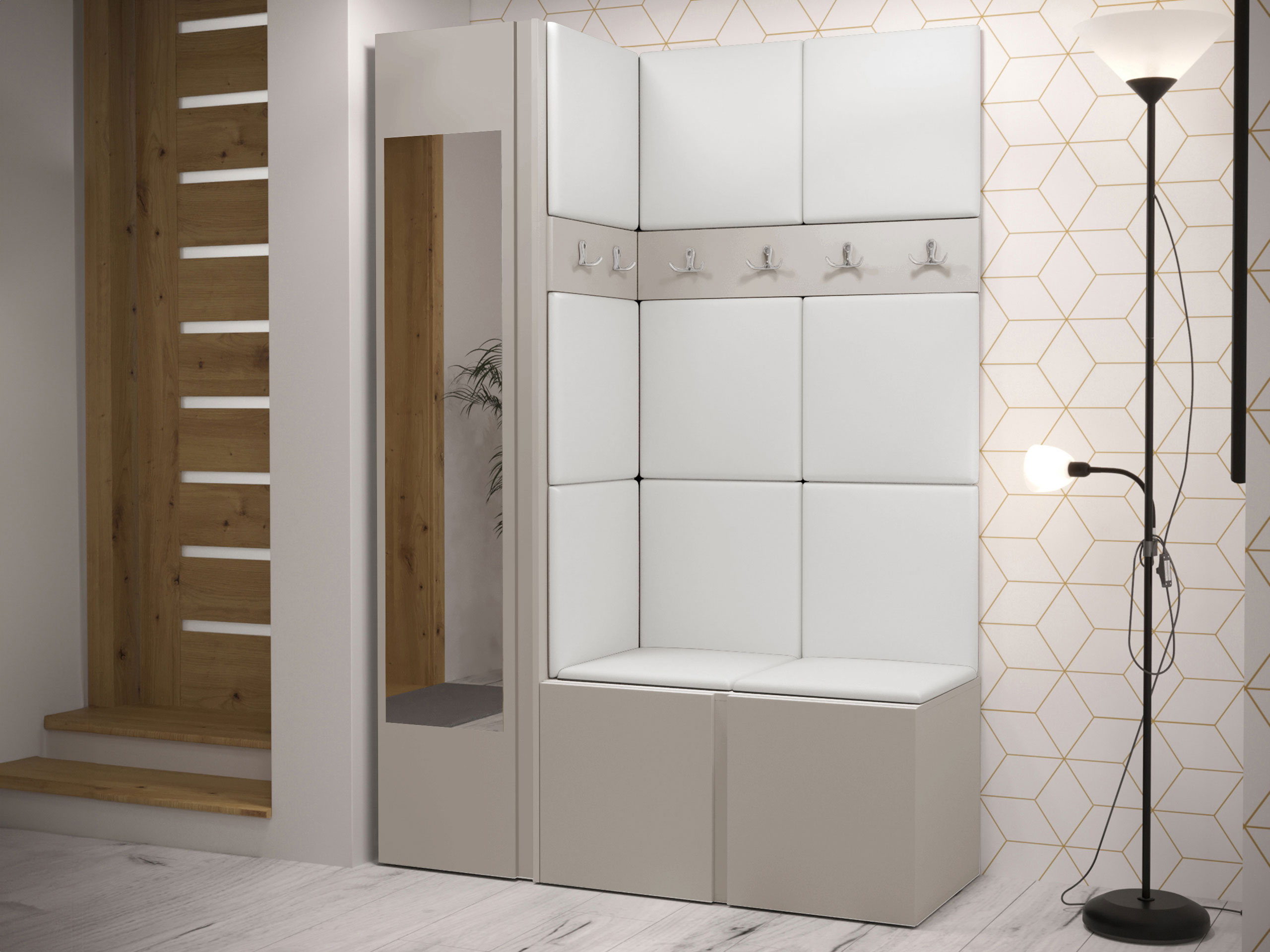 Hallway set Hartford 277 (Eco-leather Soft 017)