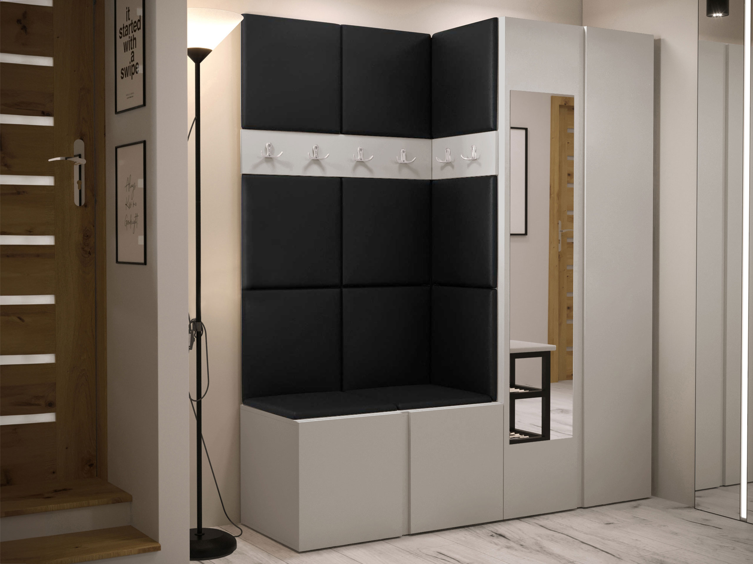 Hallway set Pinis X (Eco-leather Soft 011)
