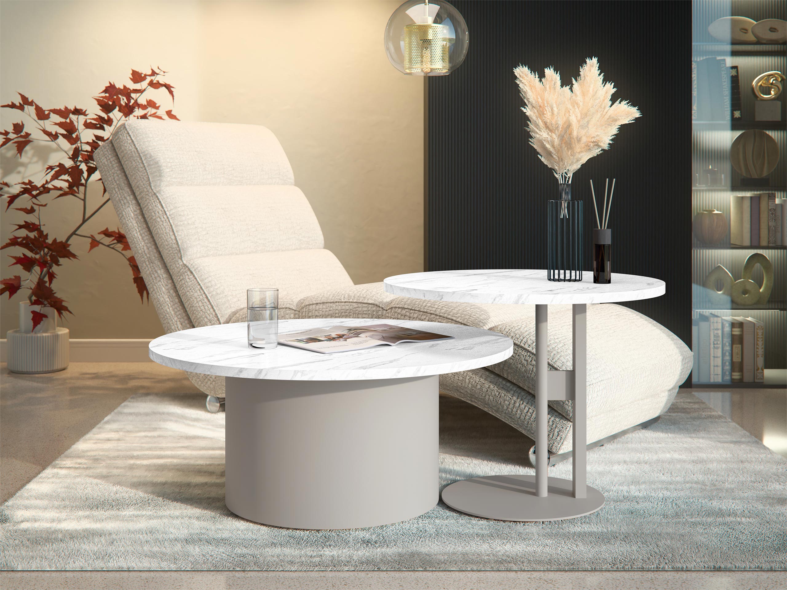 Nest of coffee tables Oswego 160