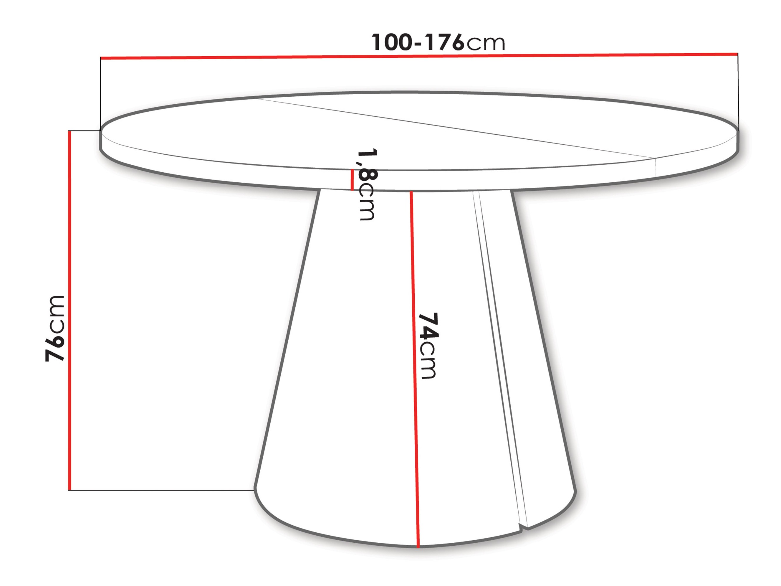 Table Oswego 165