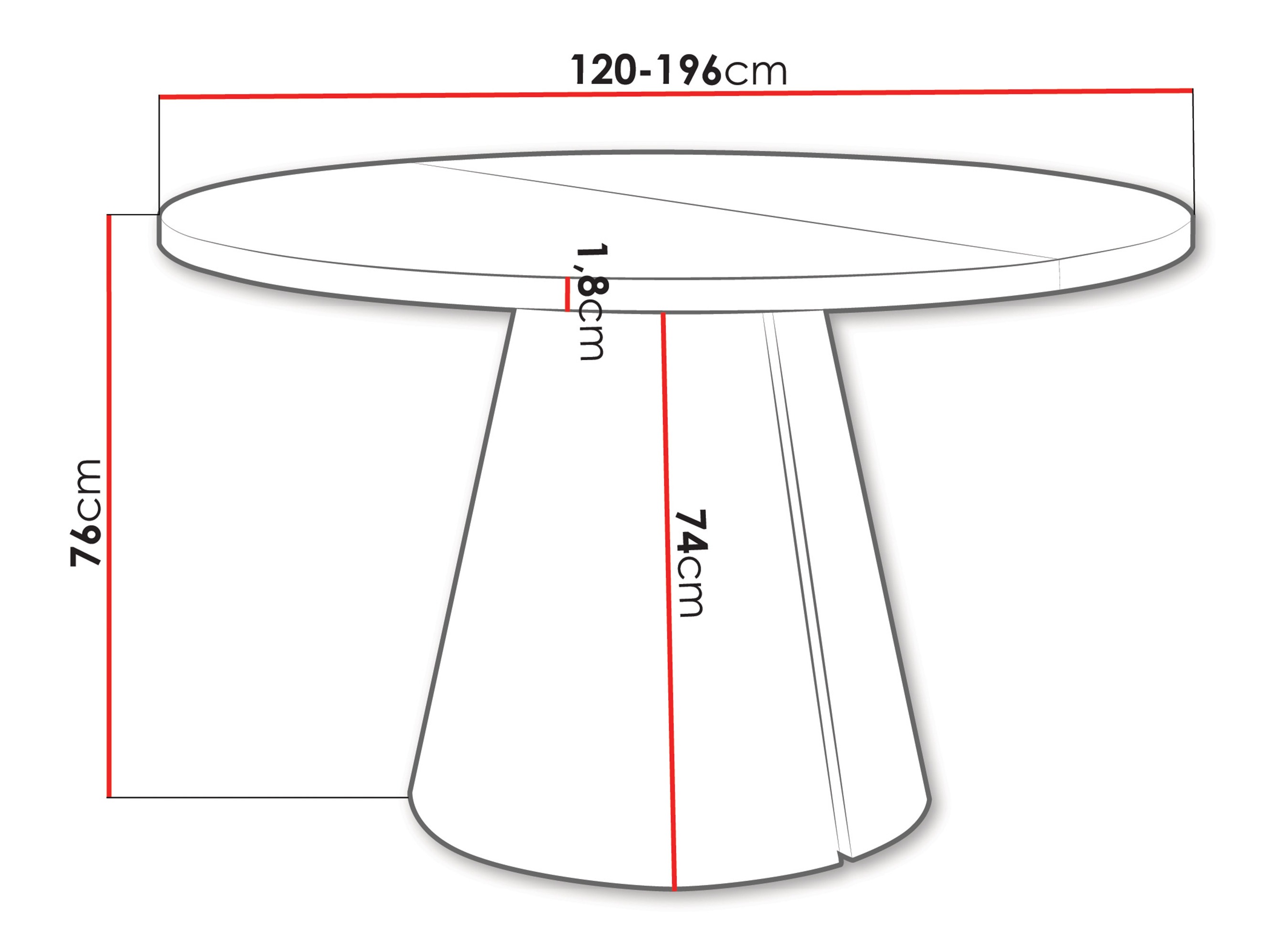 Table Oswego 167