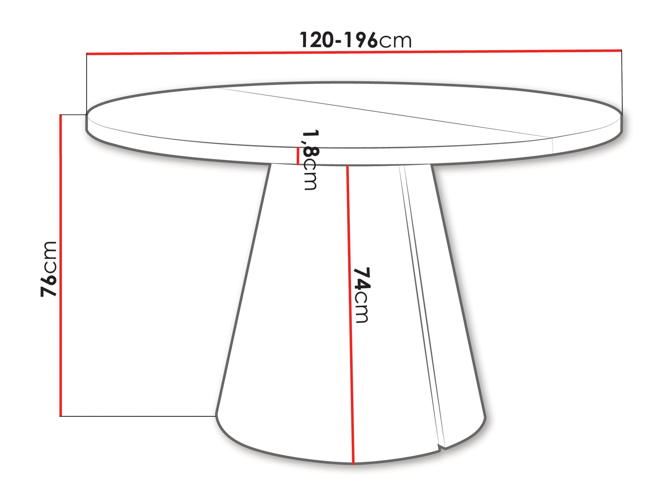 Table Oswego 167