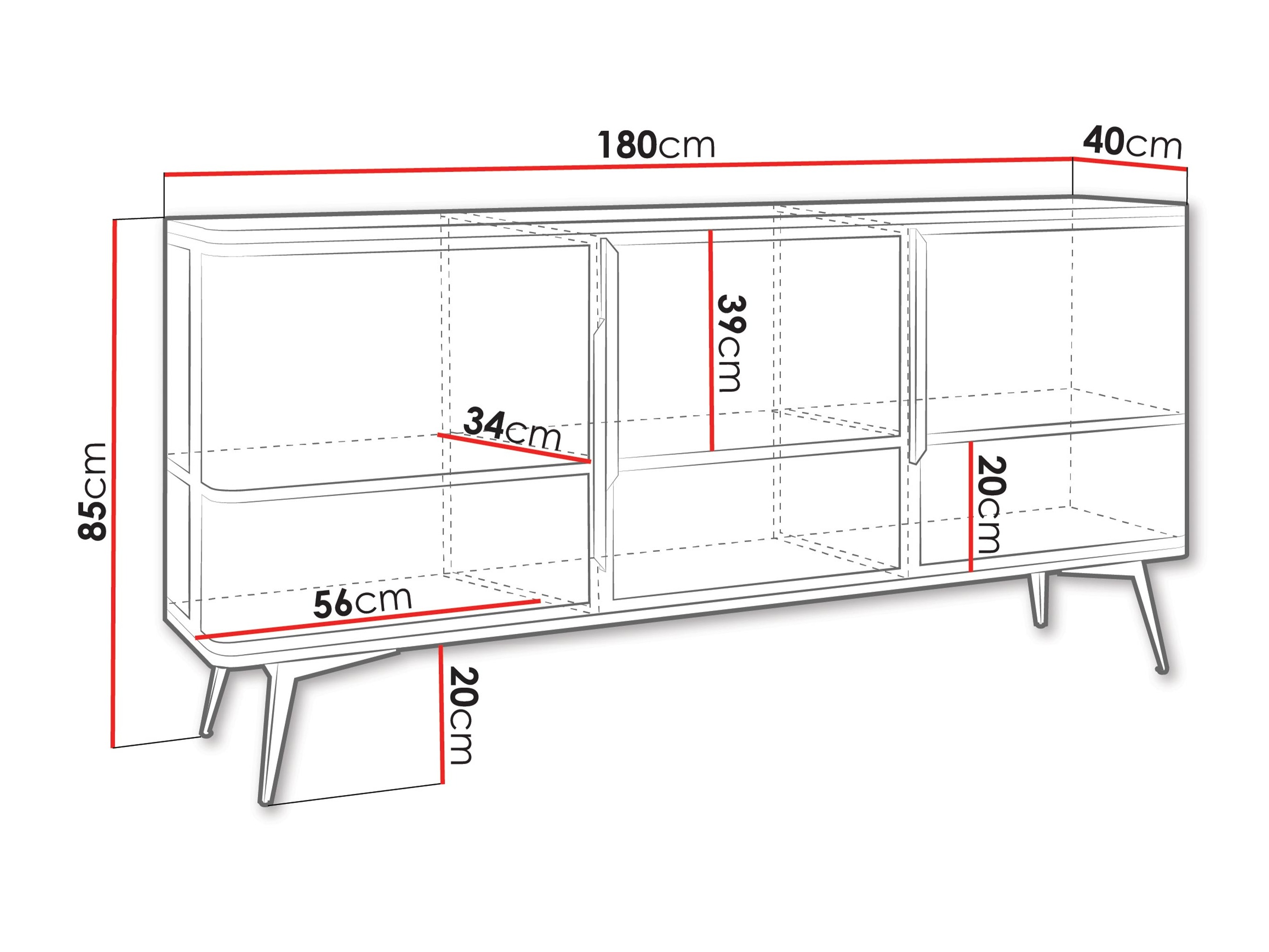 Sideboard Camfelo 101 (Black)