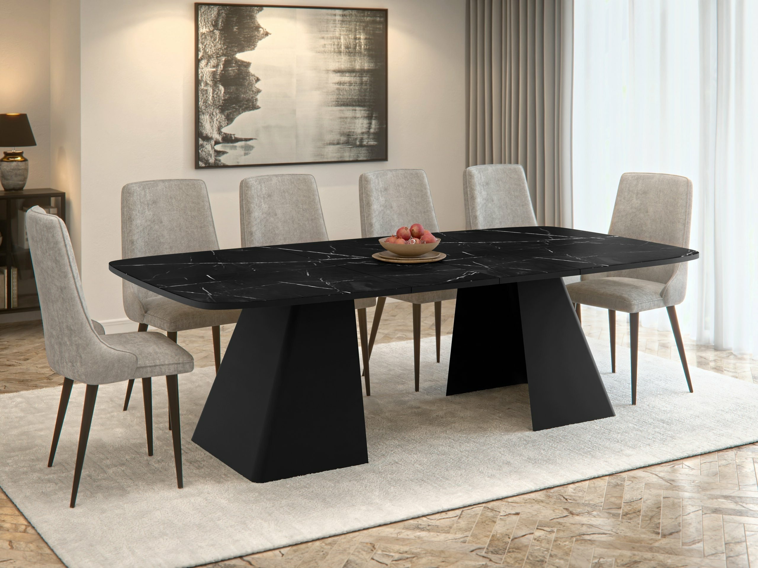 Table Oswego 169 (Black marble)