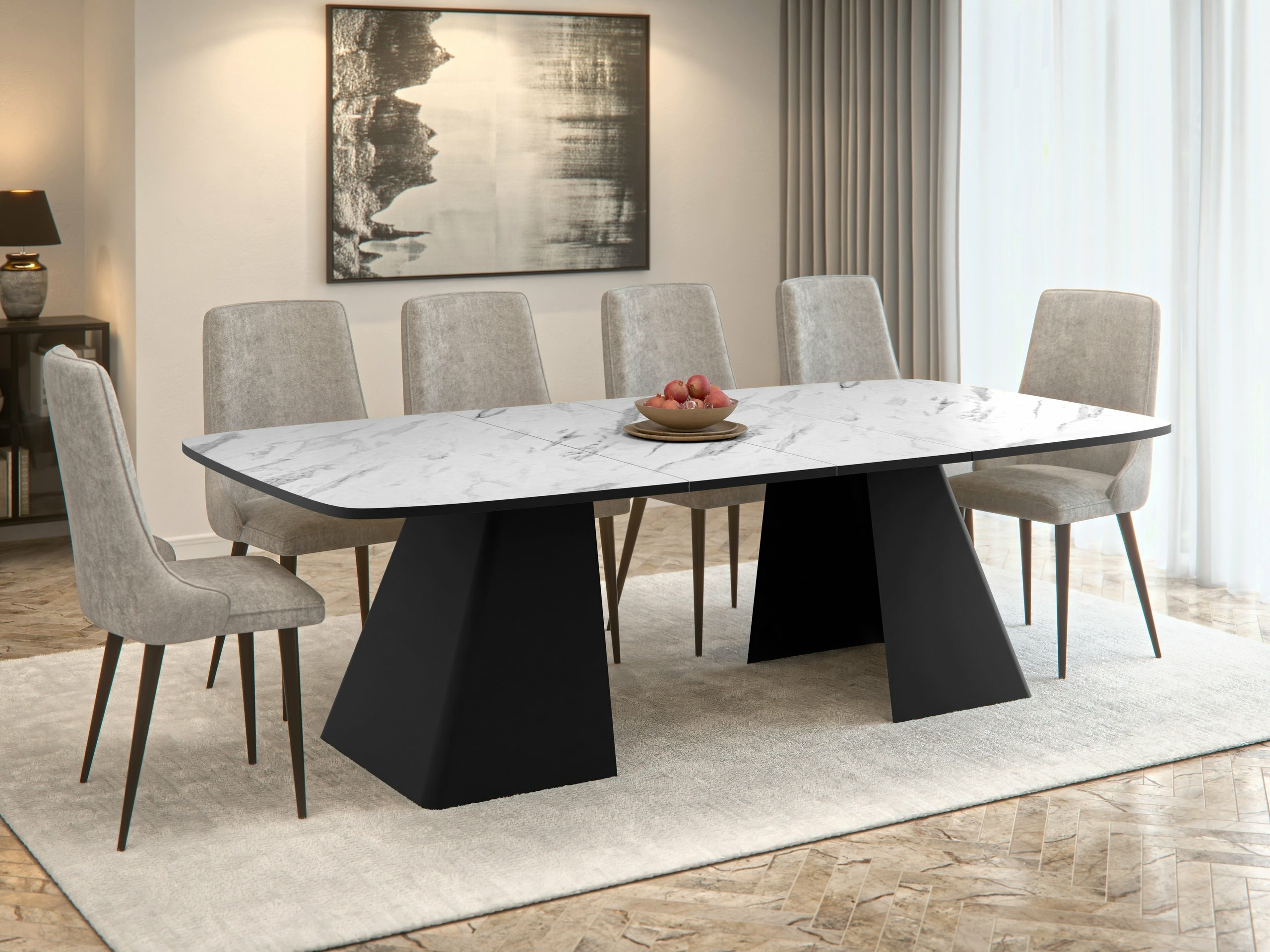 Table Oswego 169 (White marble)