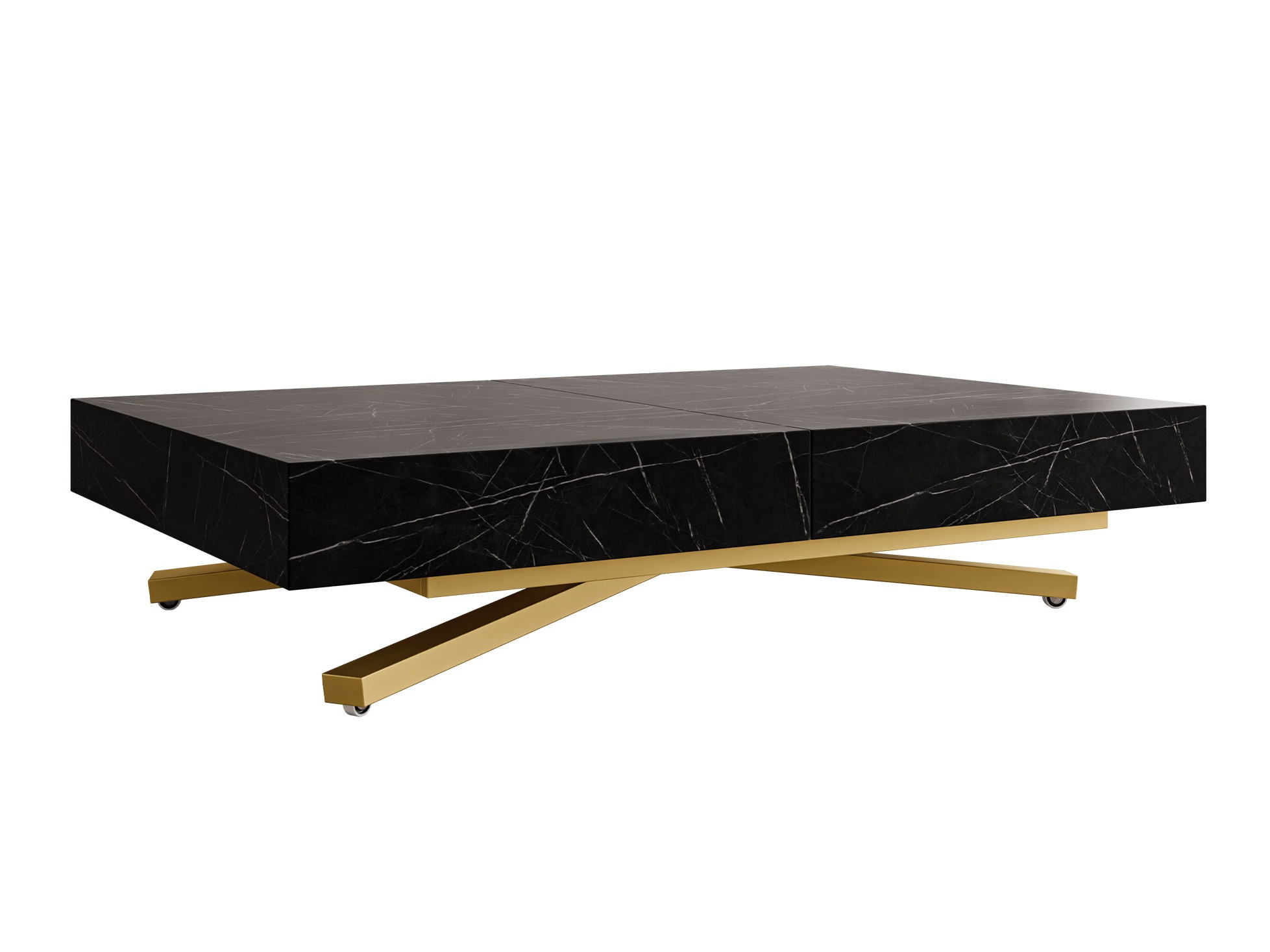 Coffee table transformer Oswego 178 (Black marble)
