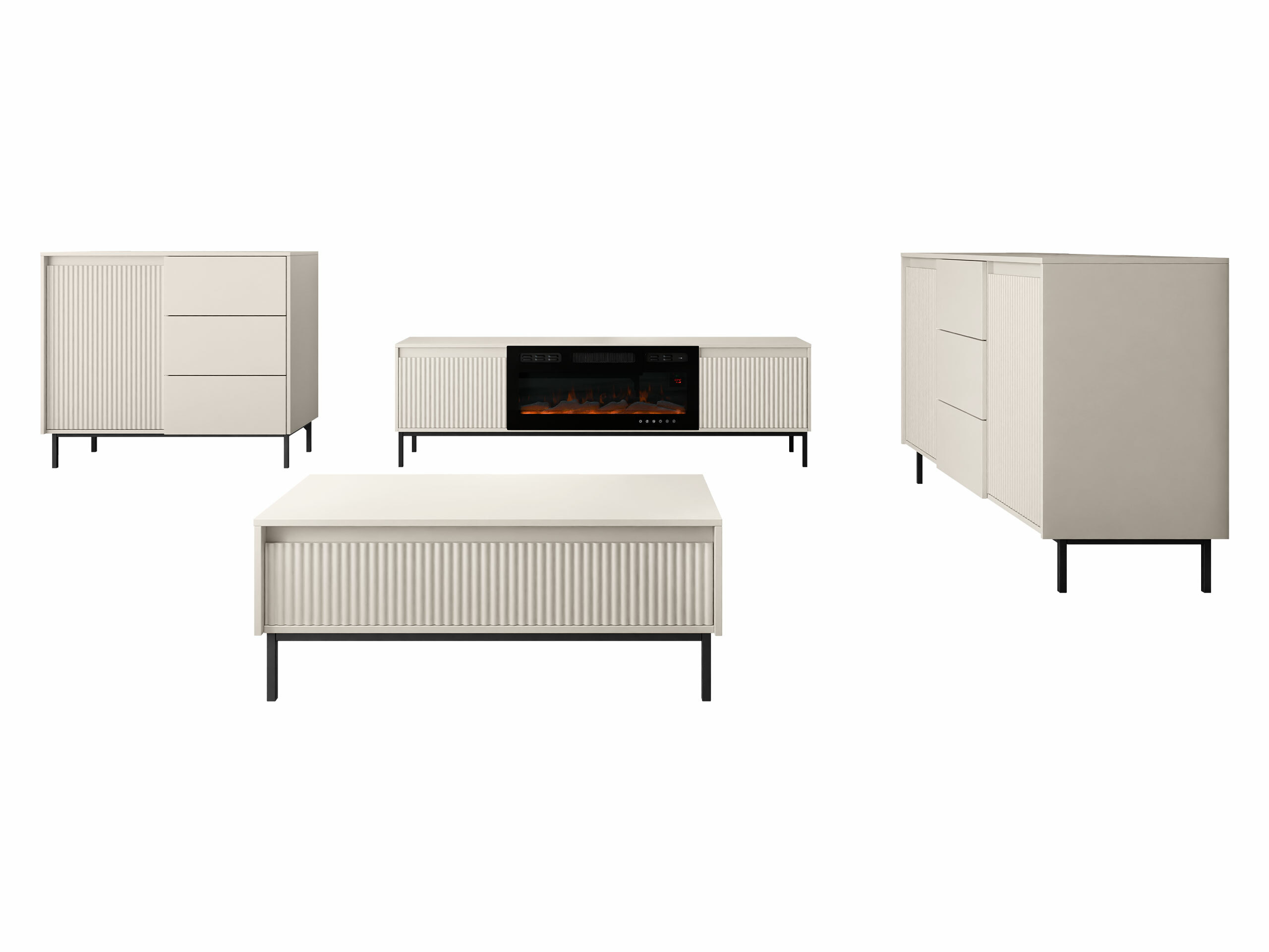 Living room set Comfivo Delruva III (Cashmere)