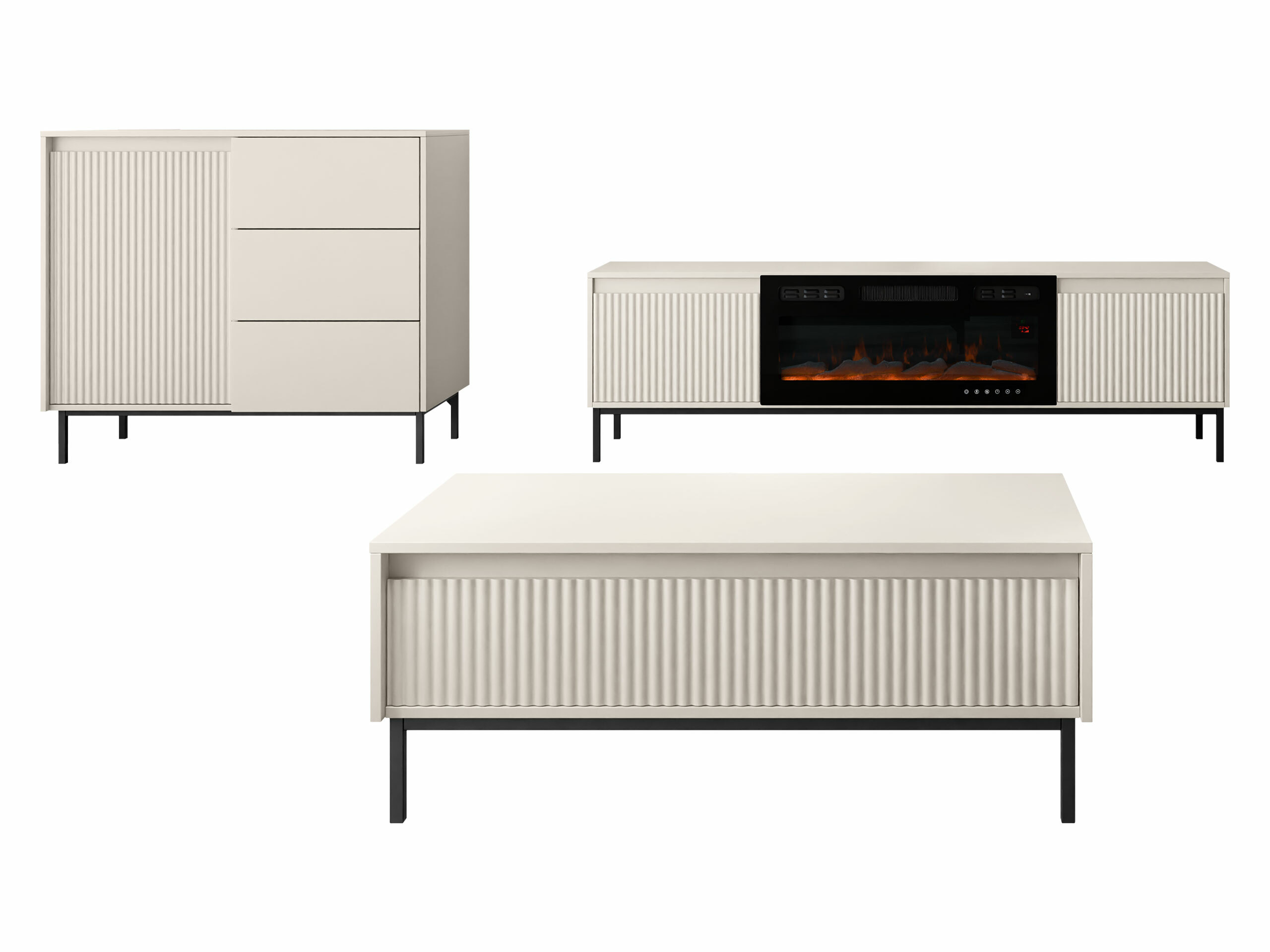 Living room set Comfivo Delruva IV (Cashmere)