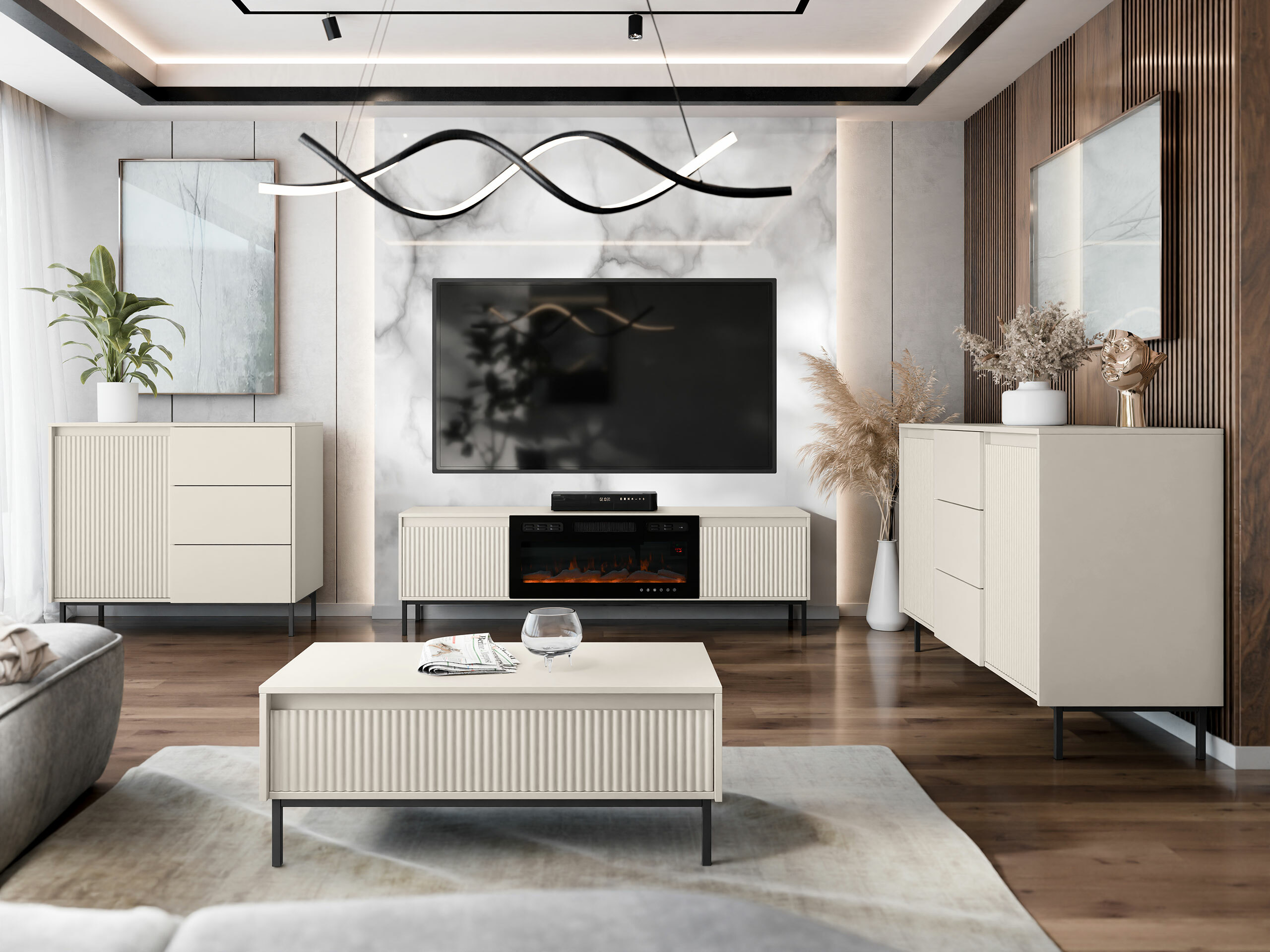 TV stand Comfivo Delruva III (Cashmere)